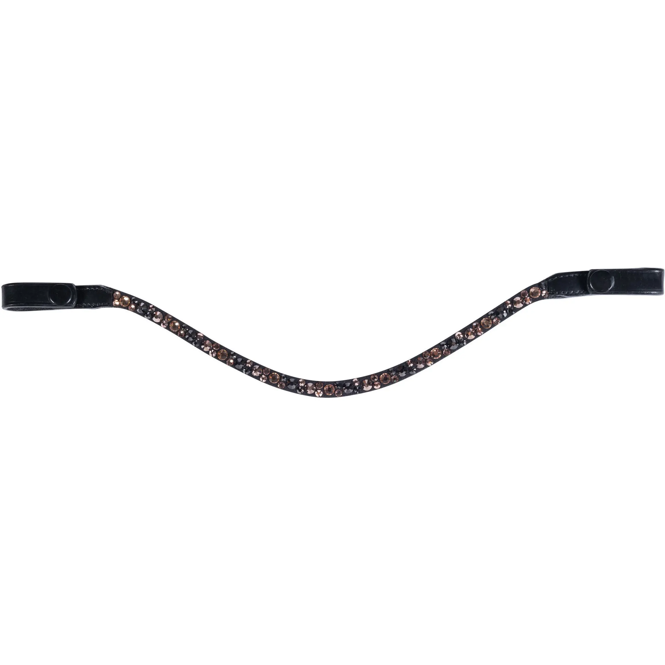 Stirnband ROSEGOLD GLAMOUR STYLE schwarz/rosegold