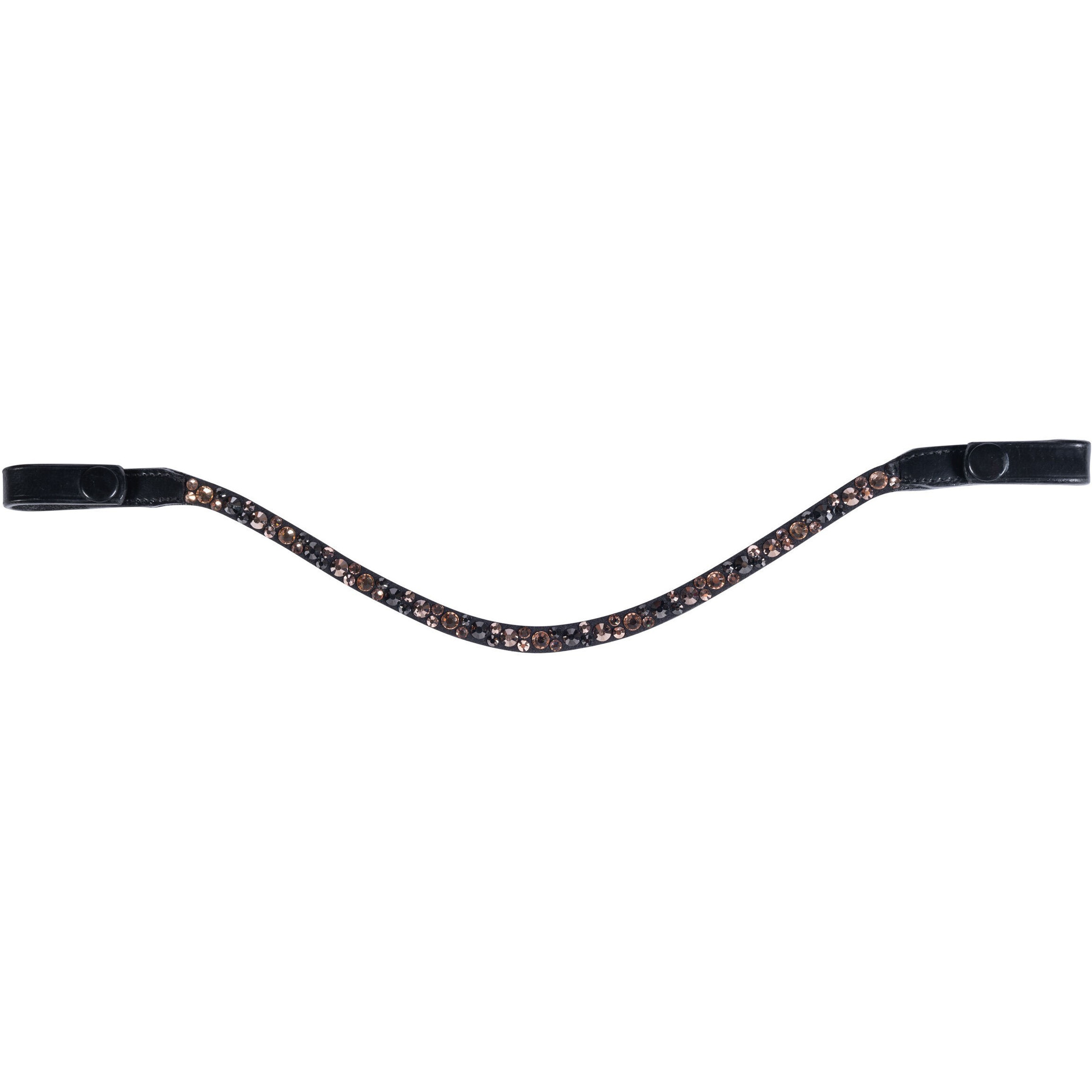 Stirnband ROSEGOLD GLAMOUR STYLE schwarz/rosegold