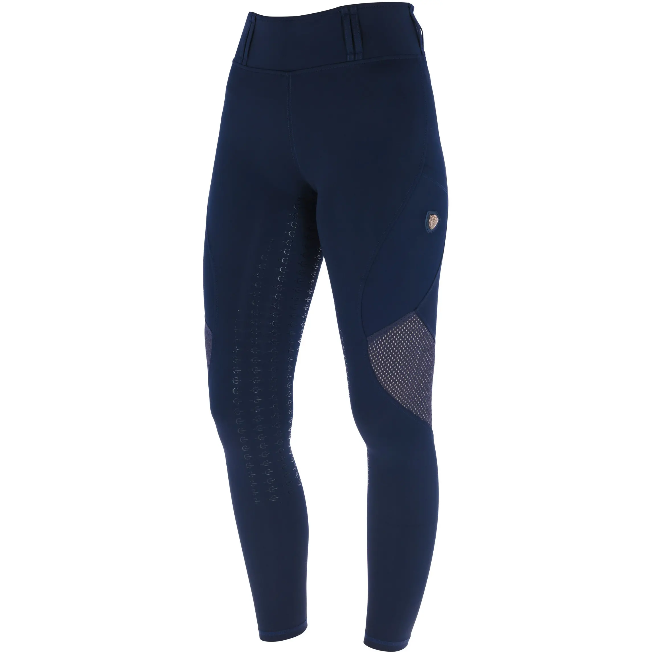 Damen Reitleggings Silikon Vollbesatz Mesh F/S 2026 dark navy