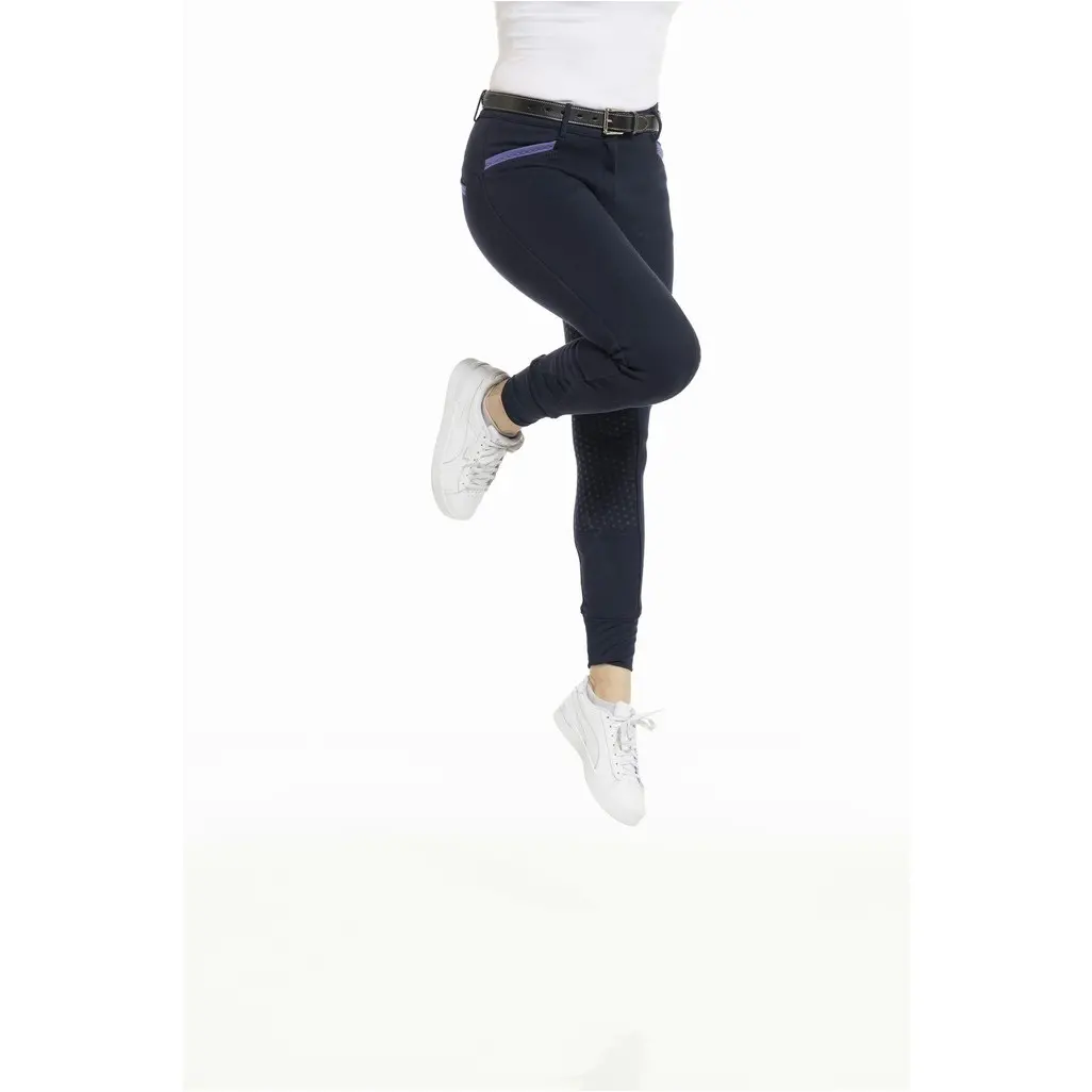 Damen Reithose Silikon Vollbesatz KYLIE marineblau