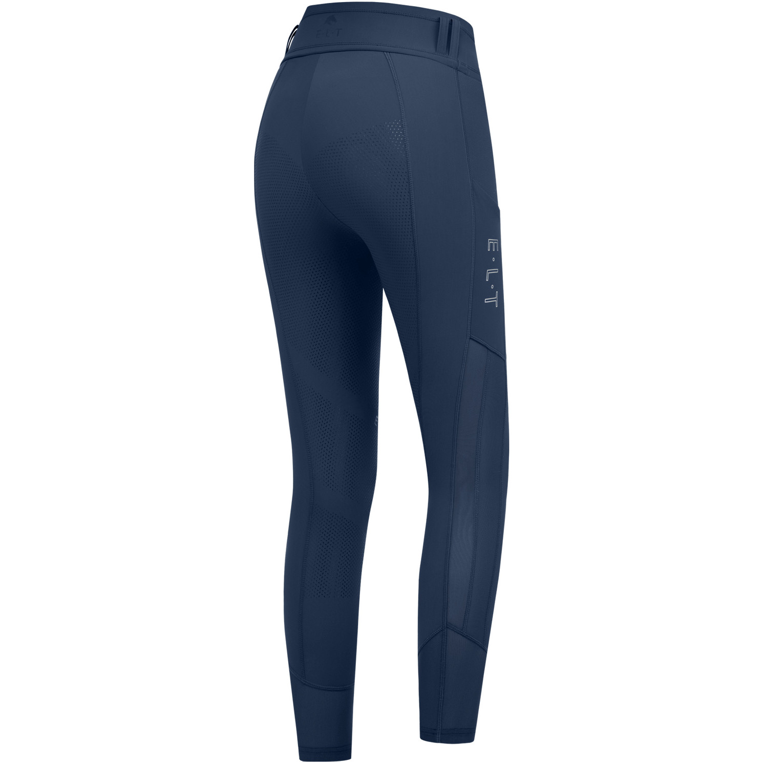 Sommer Damen Reitleggings Silikon Vollbesatz NINA Mesh denimblau