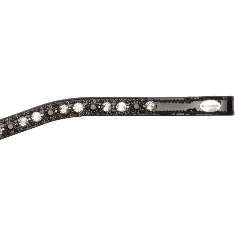 Stirnband DAZZLE schwarz lack/weiß