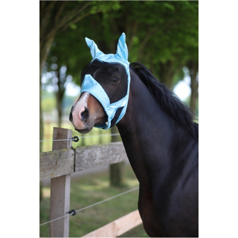 Fliegenmaske light BASICLINE helblau
