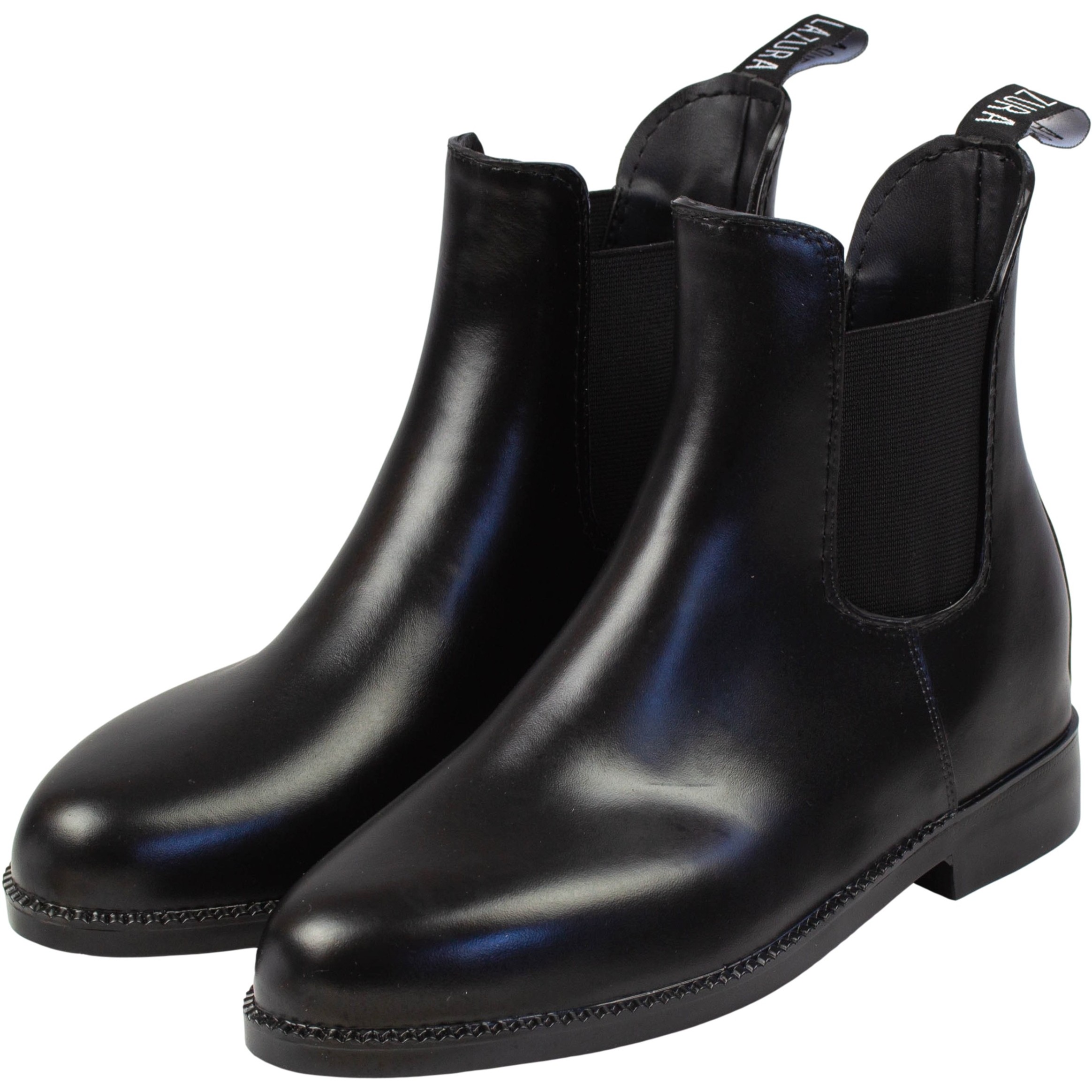 Jodhpur Reitstiefeletten BASIC Kunstleder schwarz Jodhpur Reitstiefeletten BASIC Kunstleder schwarz