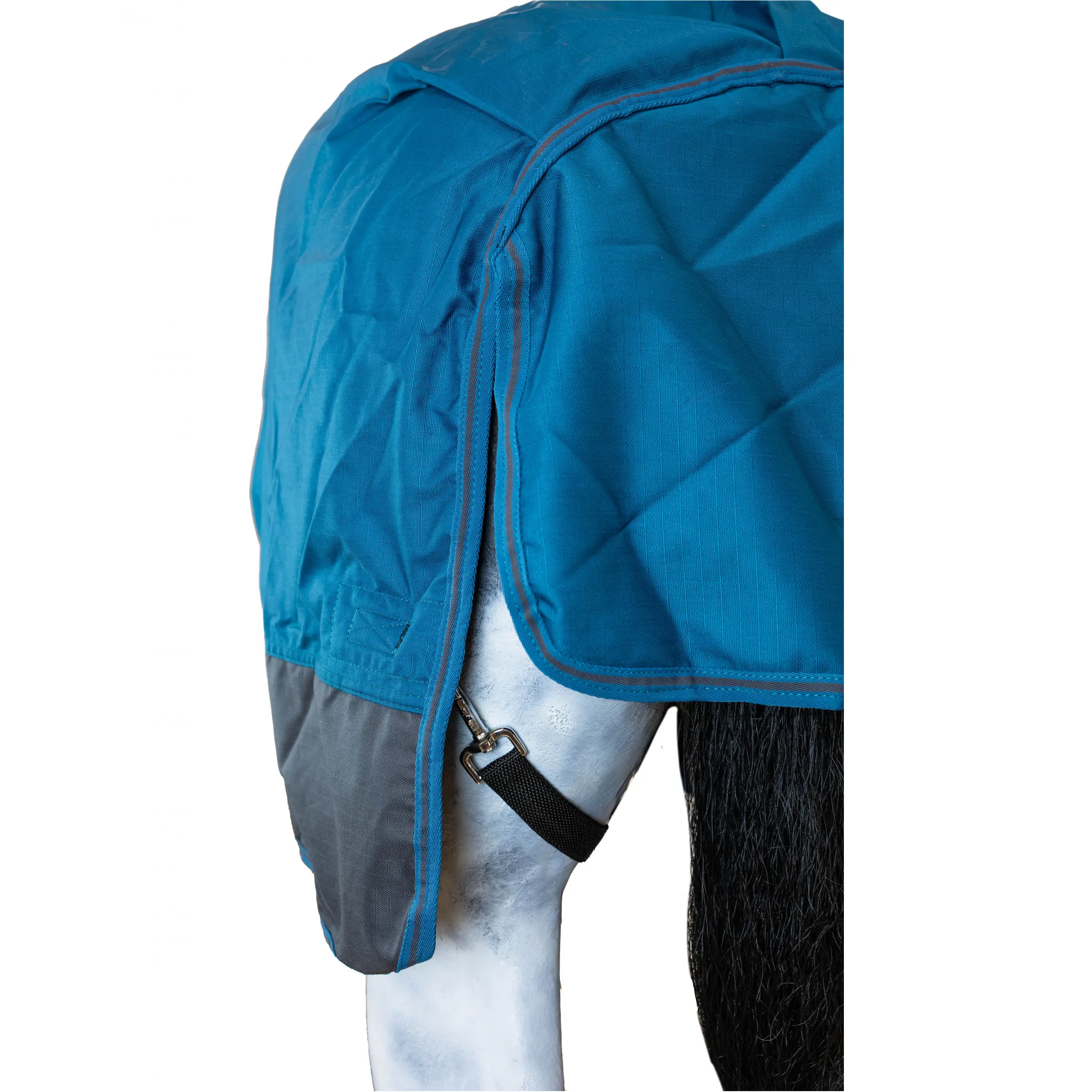 Winterdecke Full Neck 100g Füllung 600D BASICLINE petrol/graphit
