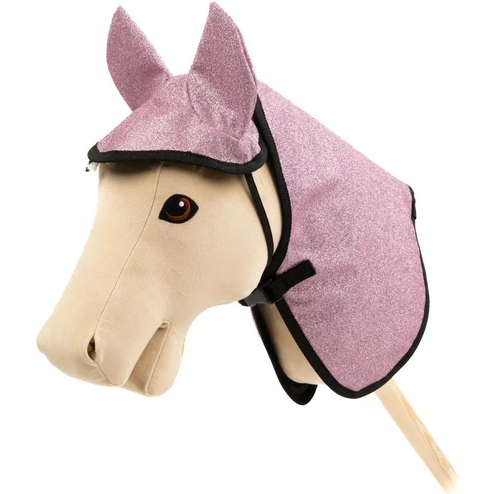 Spielzeugset Decke mit Fliegenhaube pink glitter