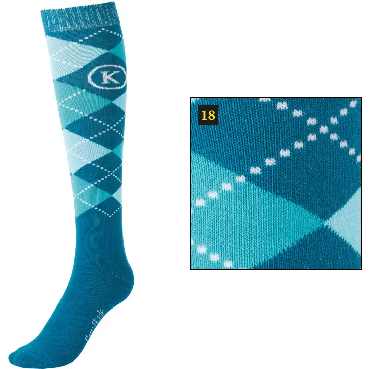 Reitsocken KAVALSOCKS türkis/aqua/mint