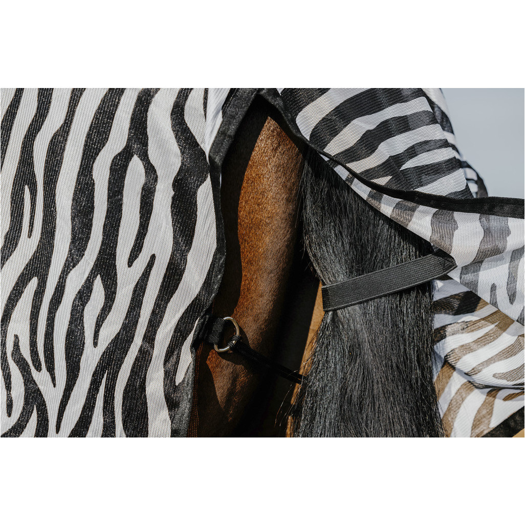 Fliegendecke Zebra BELLY MESH schwarz/weiß