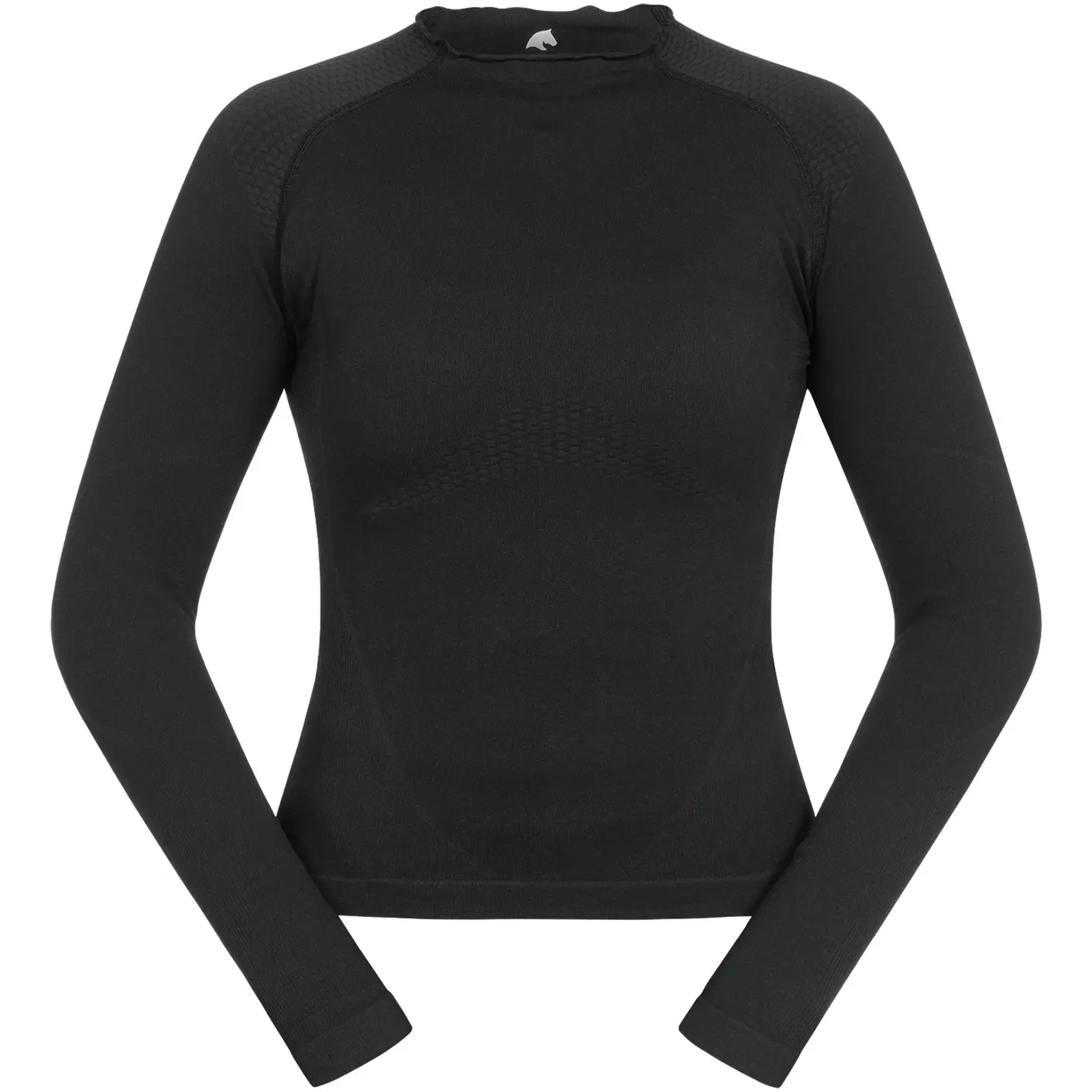 Damen Funktionsshirt langarm 3D-Strick RICHMOND schwarz