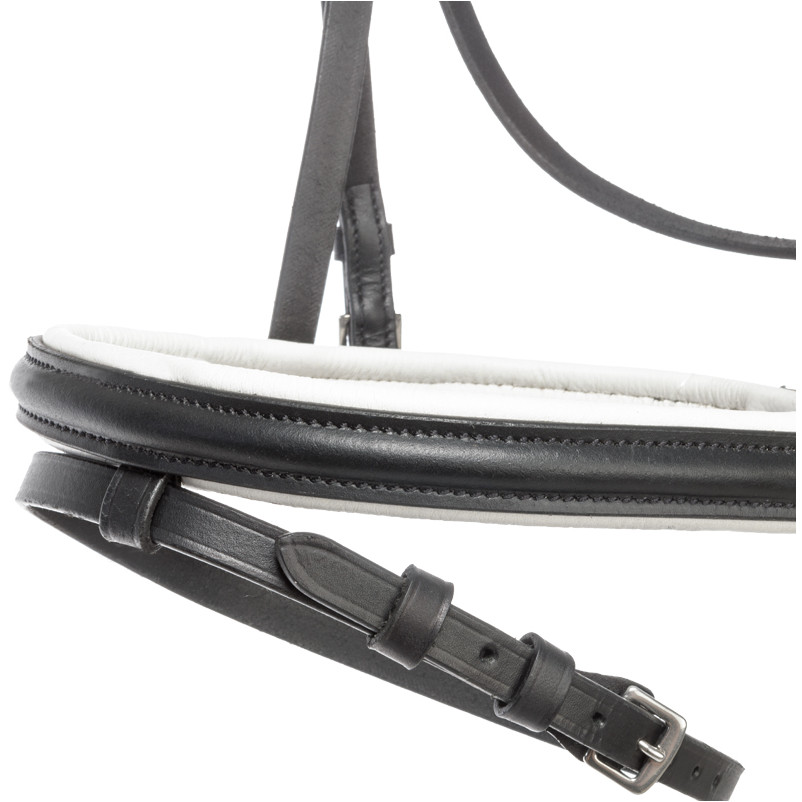 Trensenzaum englisch kombiniert QUENTIN schwarz/weiß