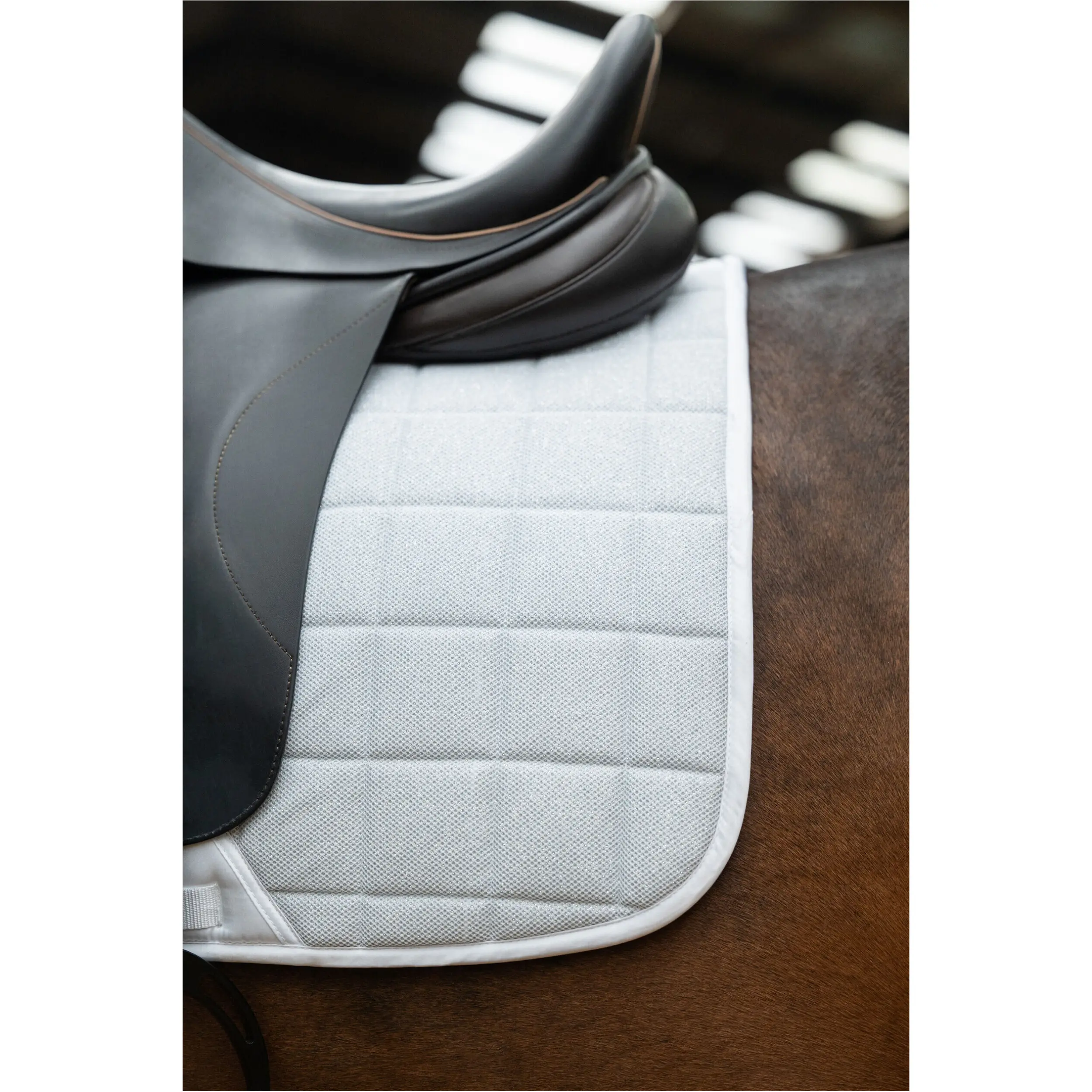 Schabracke GLITTER MESH STYLE weiß Schabracke GLITTER MESH STYLE weiß