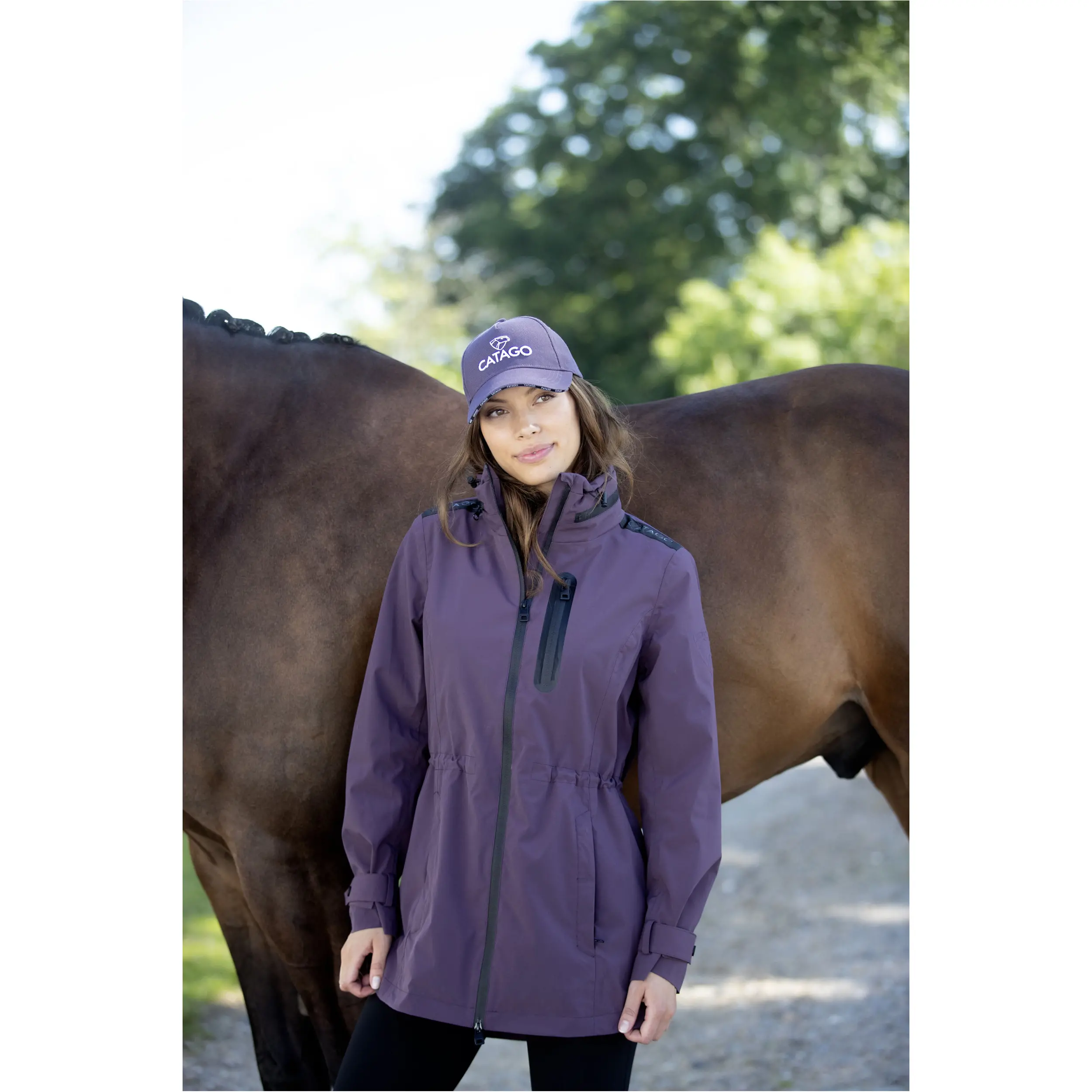 Damen Reitjacke ROY plum perfect