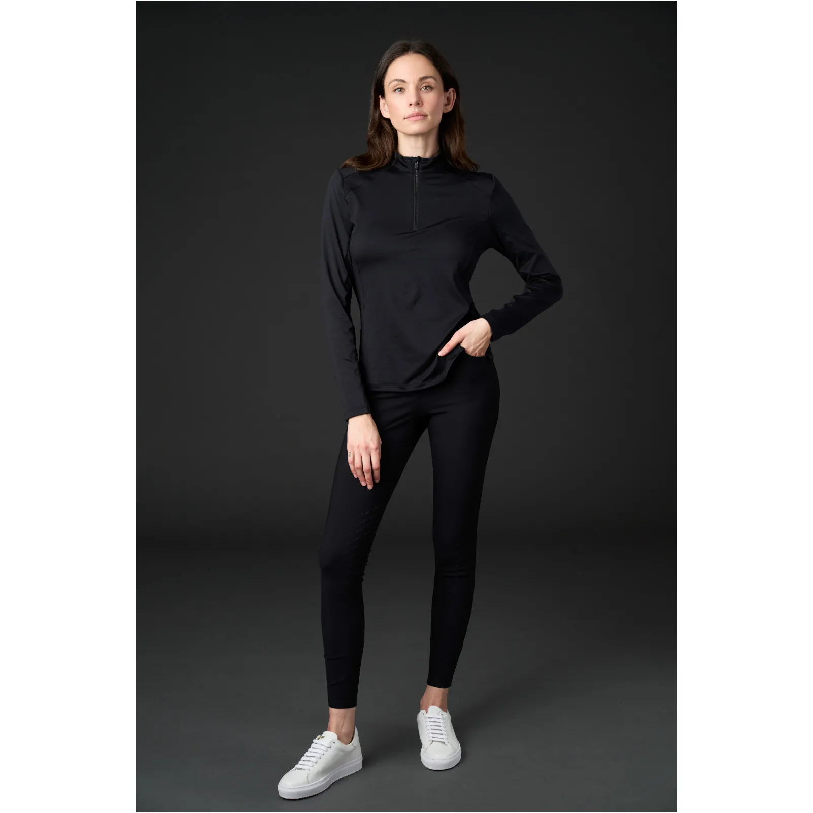 Damen Funktionsshirt Langarm FIR-Tech schwarz