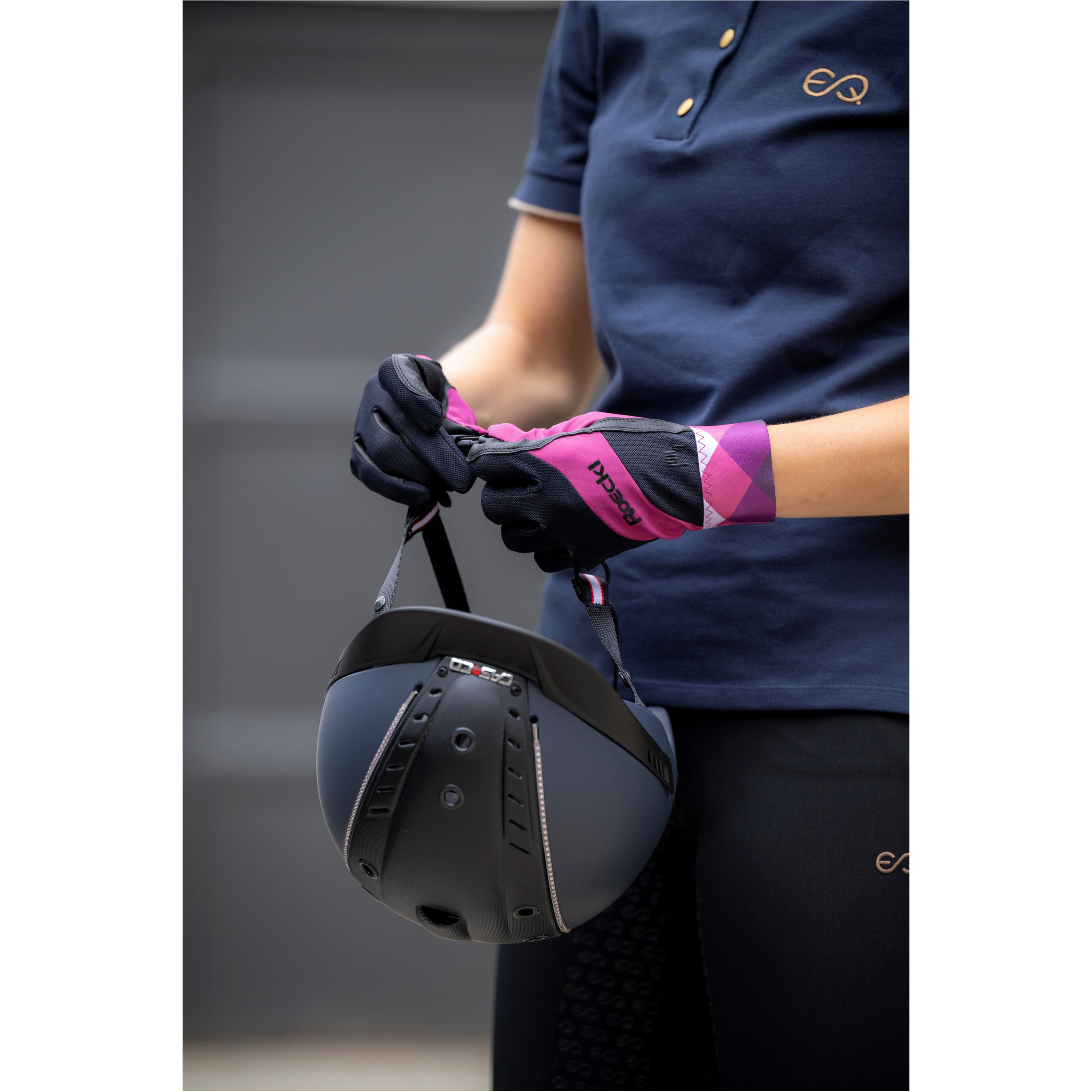 Reithandschuhe MARTINGAL black/posh pink