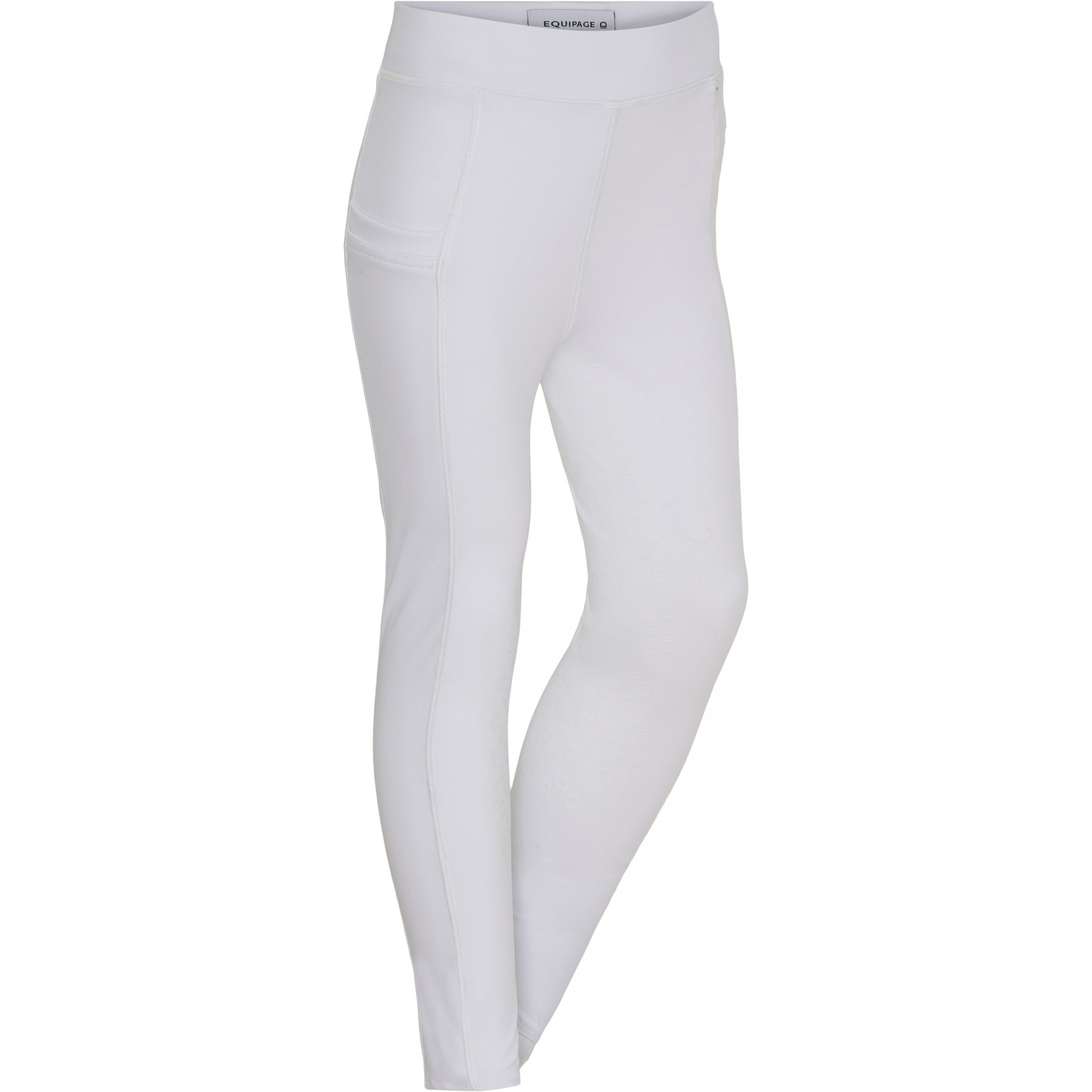 Kinder Reitleggings Silikon Vollbesatz MOLLY weiß