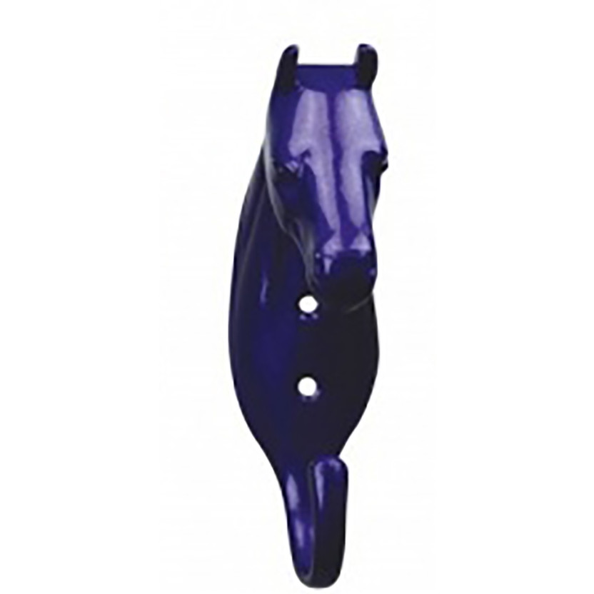 Trensenhalter in Pferdekopfform violett