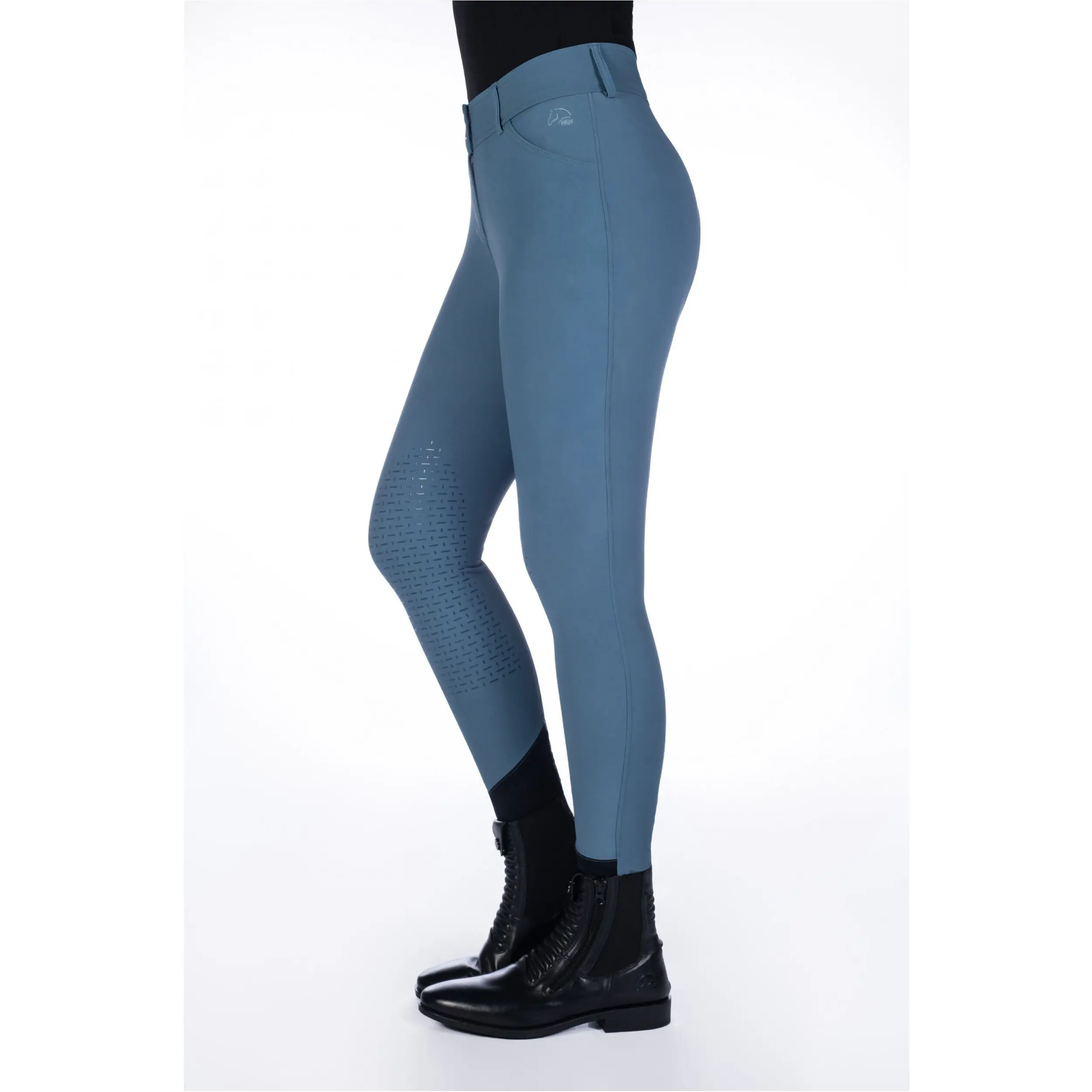 Damen Reithose Silikon Kniebesatz TAMPA rauchblau Damen Reithose Silikon Kniebesatz TAMPA rauchblau