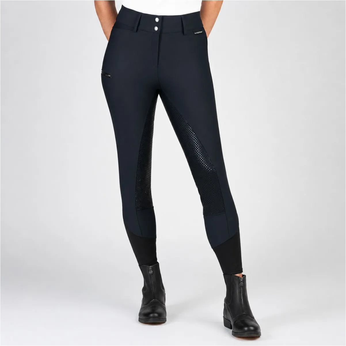Damen Thermo Reithose Silikon Vollbesatz DryRide CLASSIC BREECHES schwarz