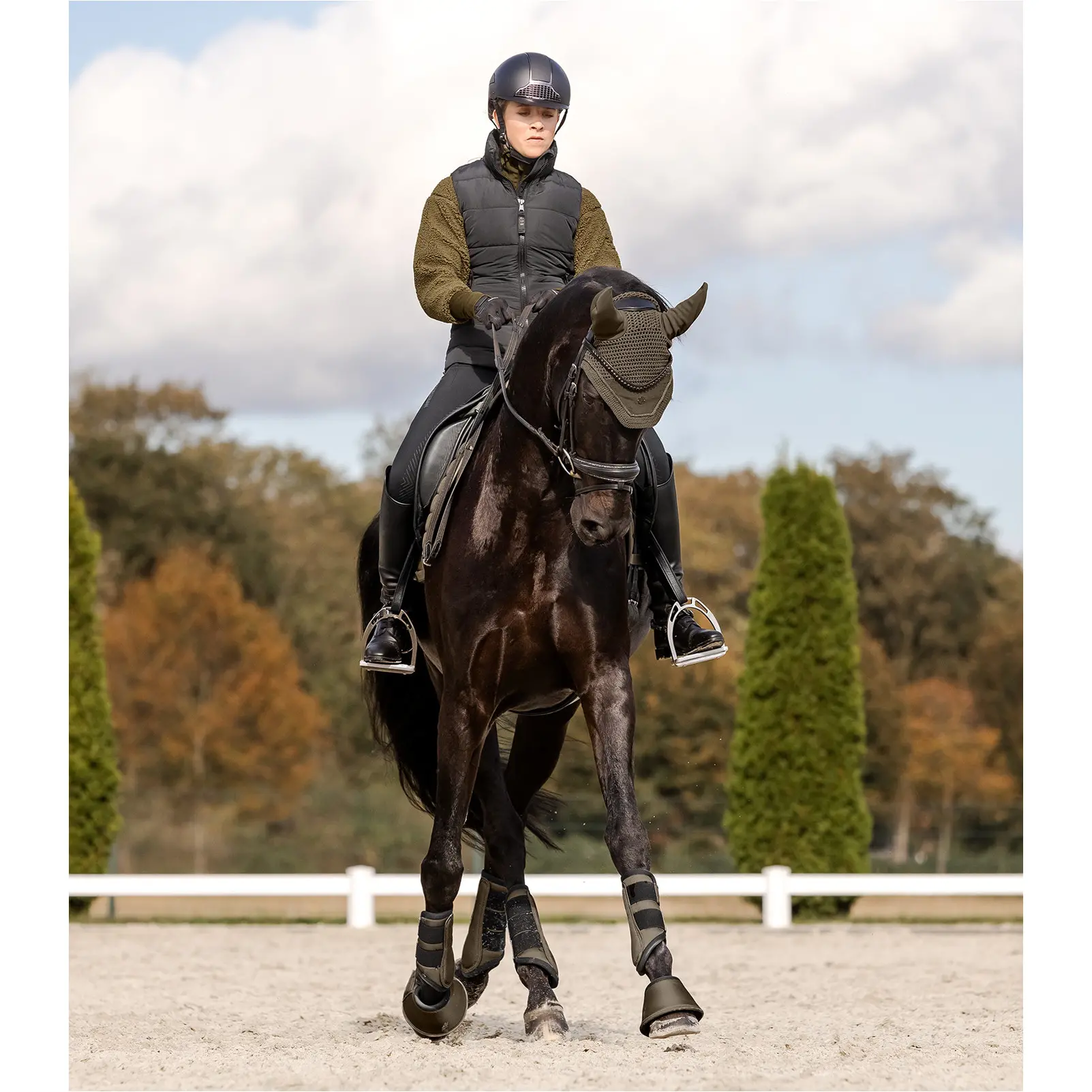 Dressurgamaschen 1680D COMFORT FIT grünbraun Dressurgamaschen 1680D COMFORT FIT grünbraun