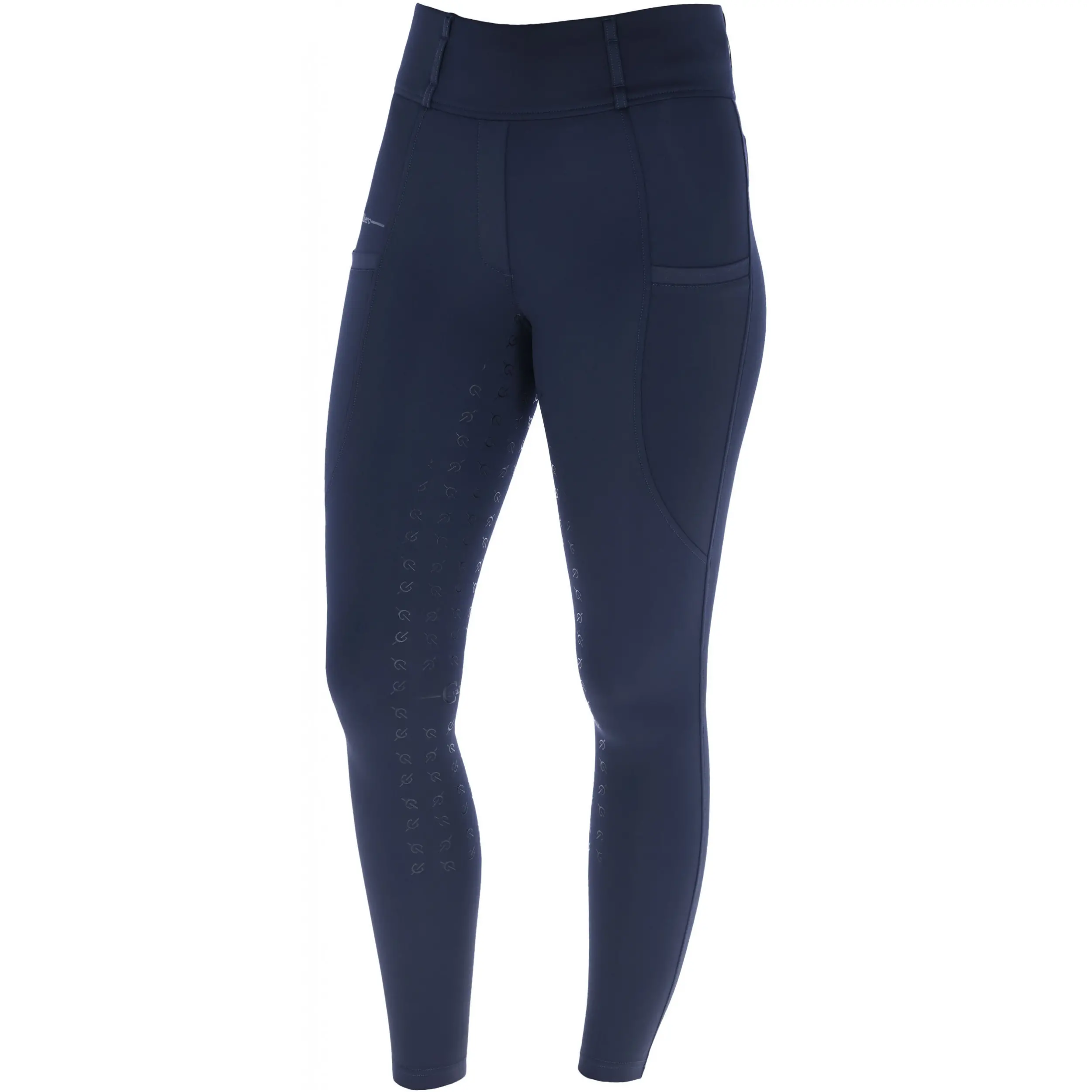 Damen Reitleggings Silikon Vollbesatz High Waist dark navy