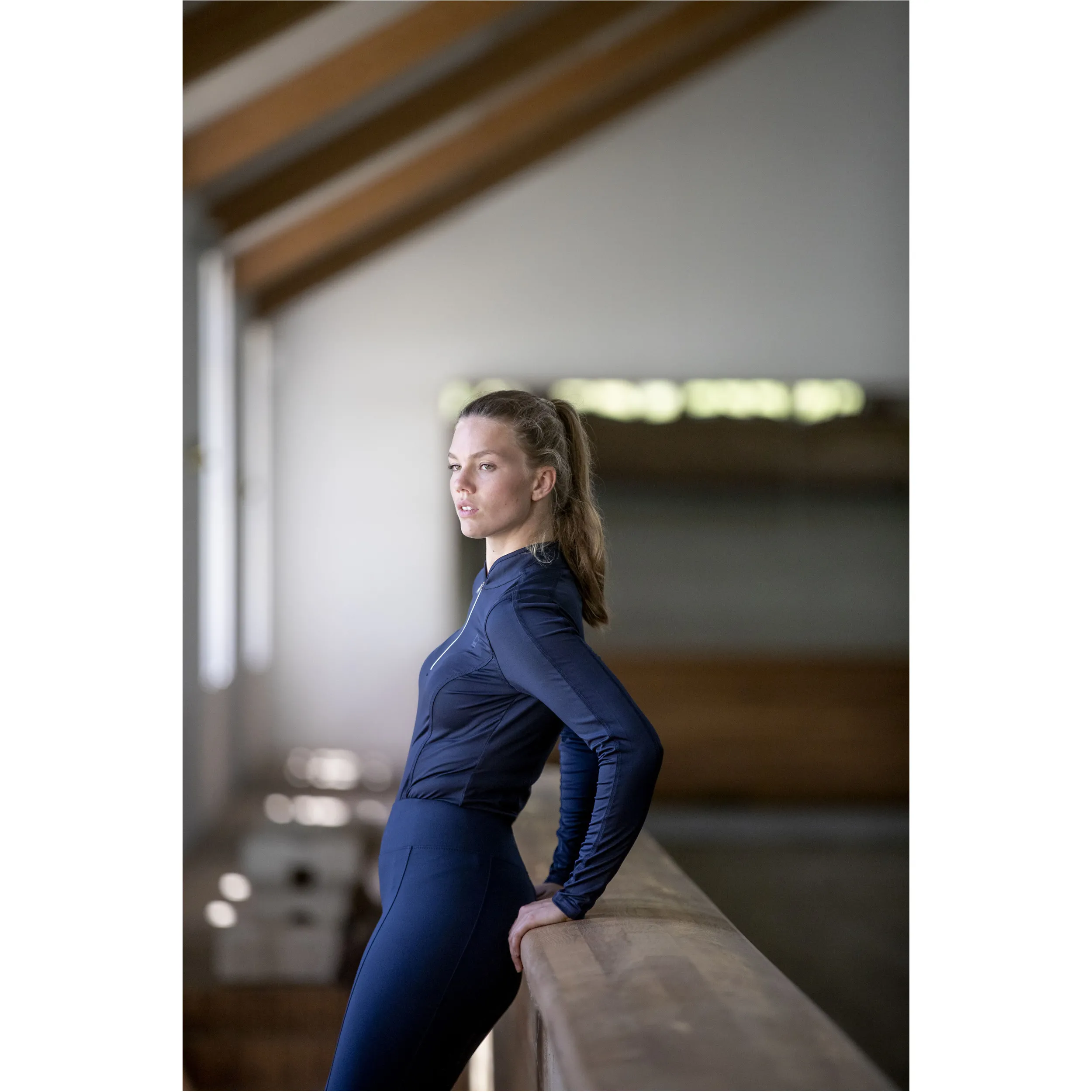Damen Reitleggings Silikon Vollbesatz TAWNY navy
