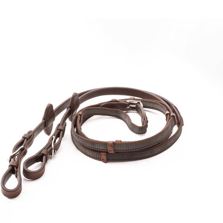 Trensenzaum mit schwedischen Reithalfter EVERLYN Leder geölt braun