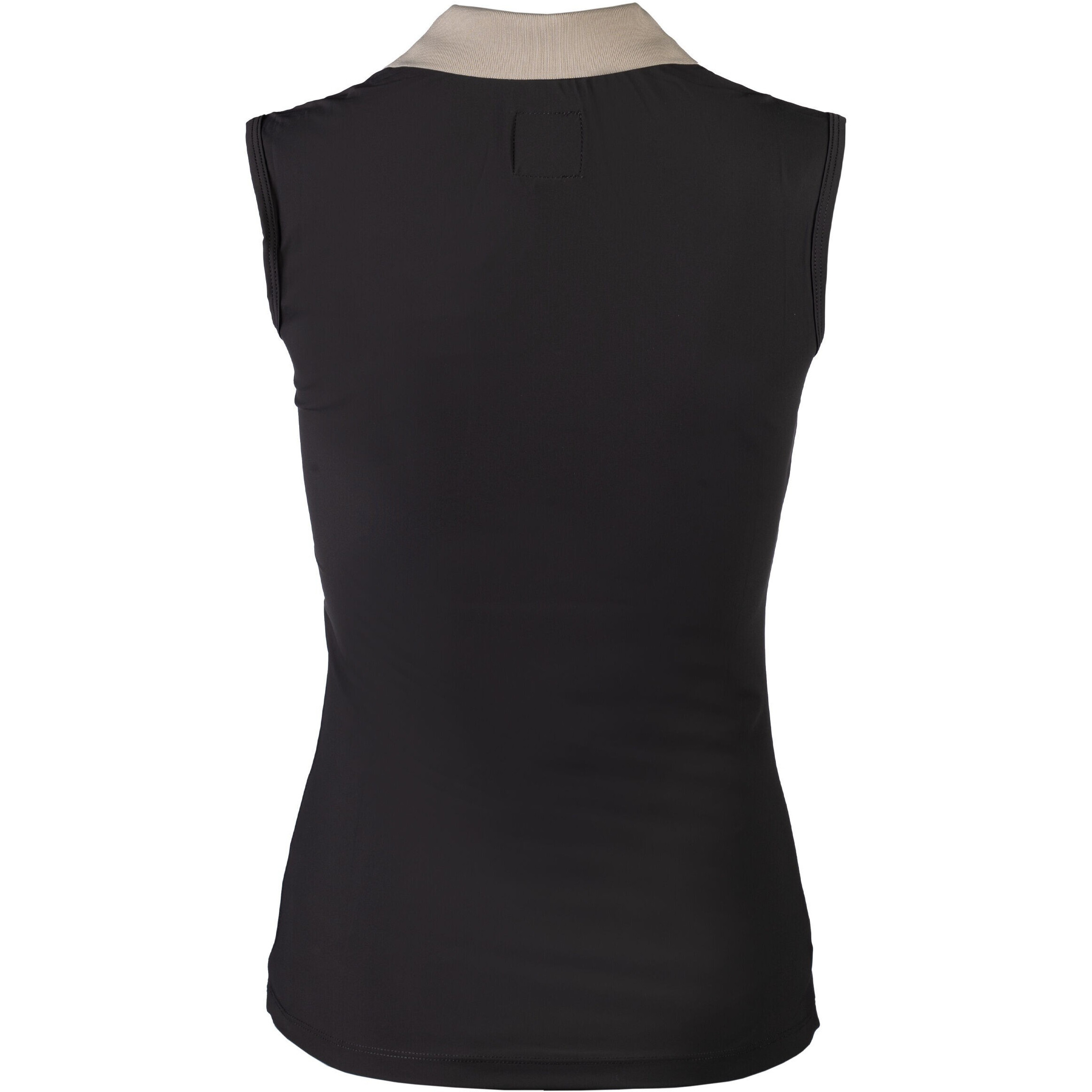 Damen Poloshirt ärmellos LIMONE schwarz