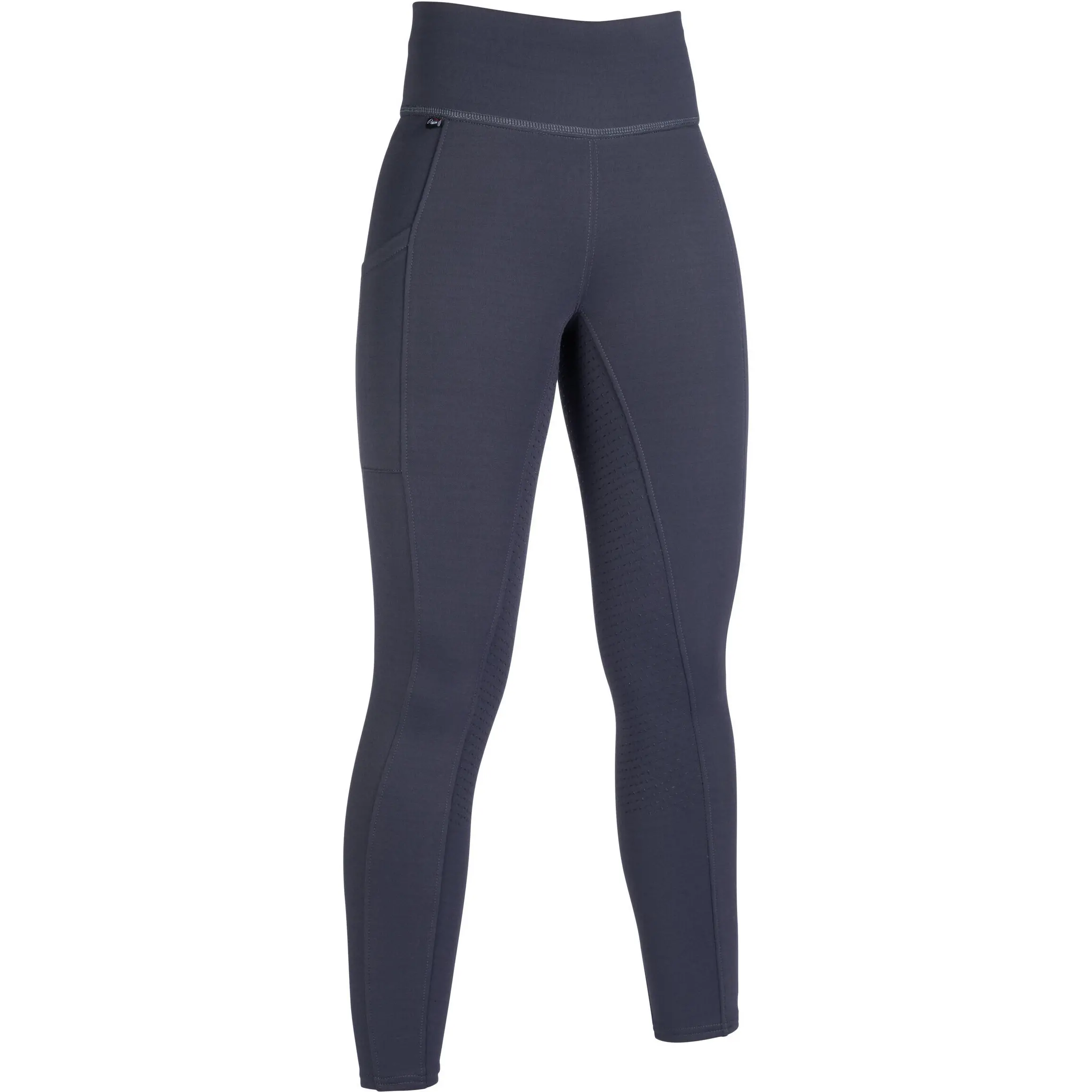 Winter Kinder Reitleggings Silikon Vollbesatz COSY STYLE dunkelgrau
