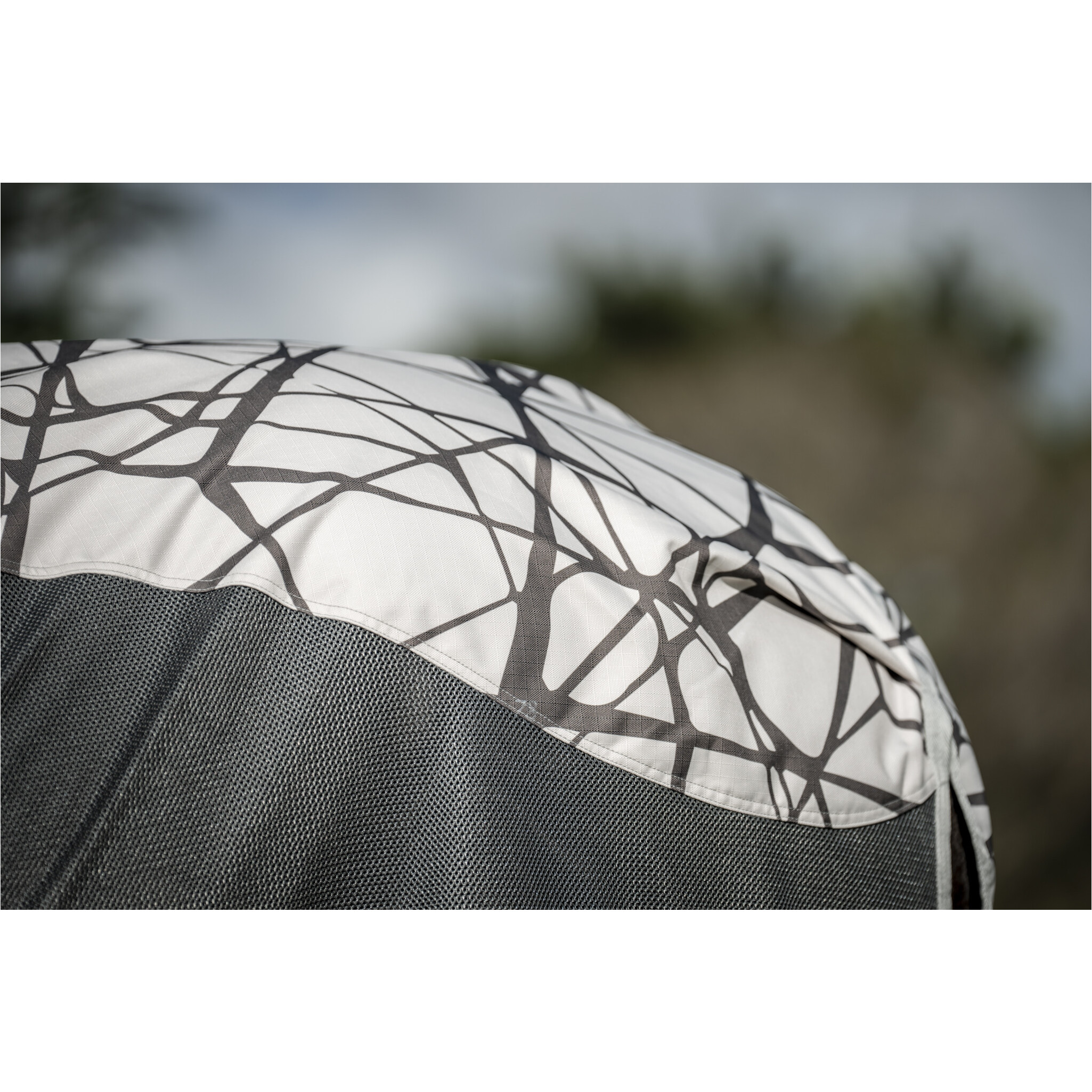 Fliegen- und Regendecke mit Halsteil (abnehmbar) 600D AMIGO 3 in 1 Camofly print/grey
