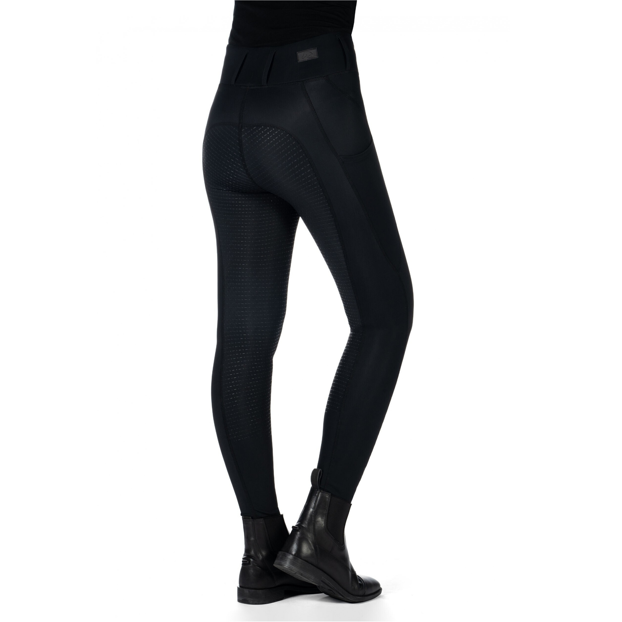 Damen Reitleggings Silikon Vollbesatz JIL HIGH WAIST schwarz