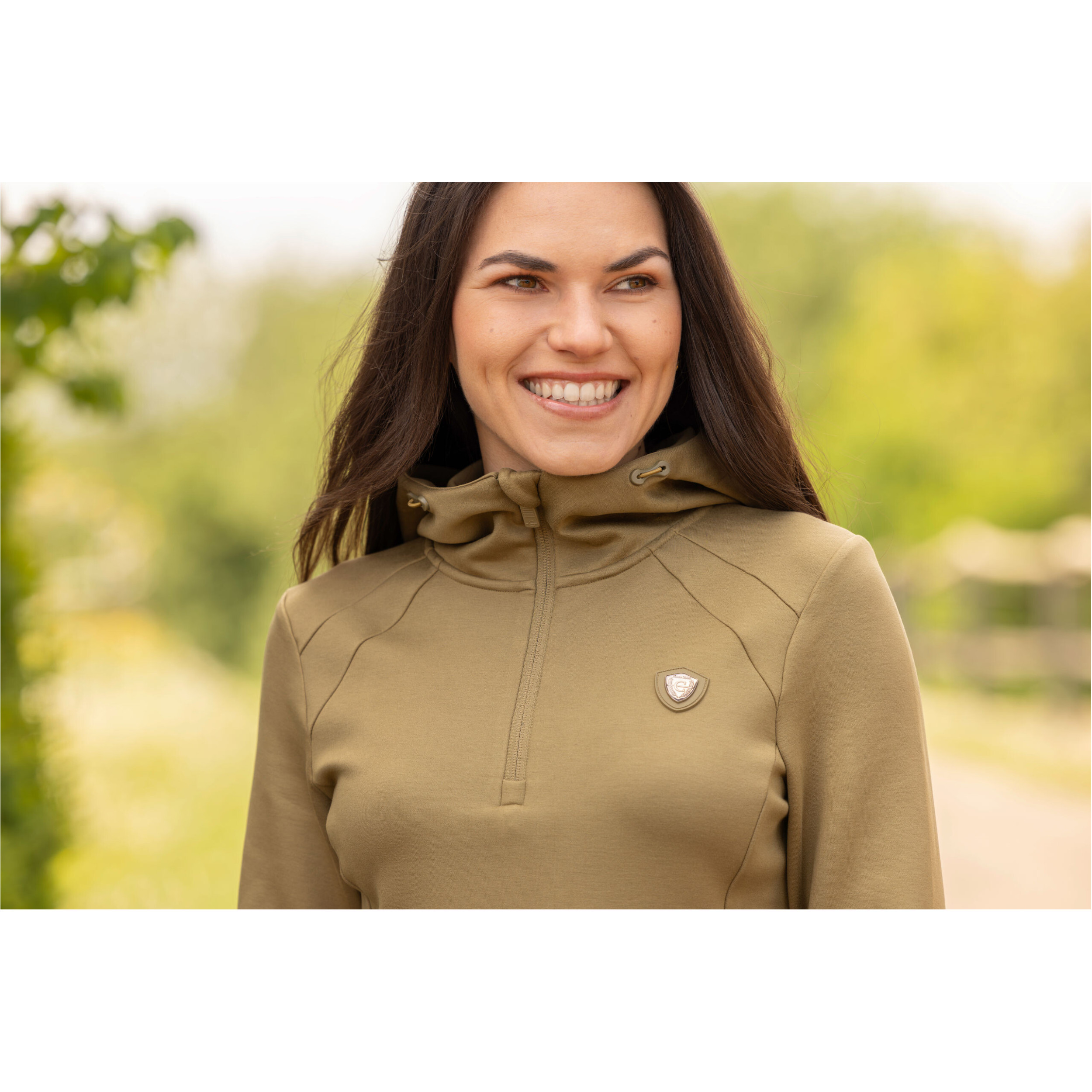 Damen Hoody F/S 2026 walnut