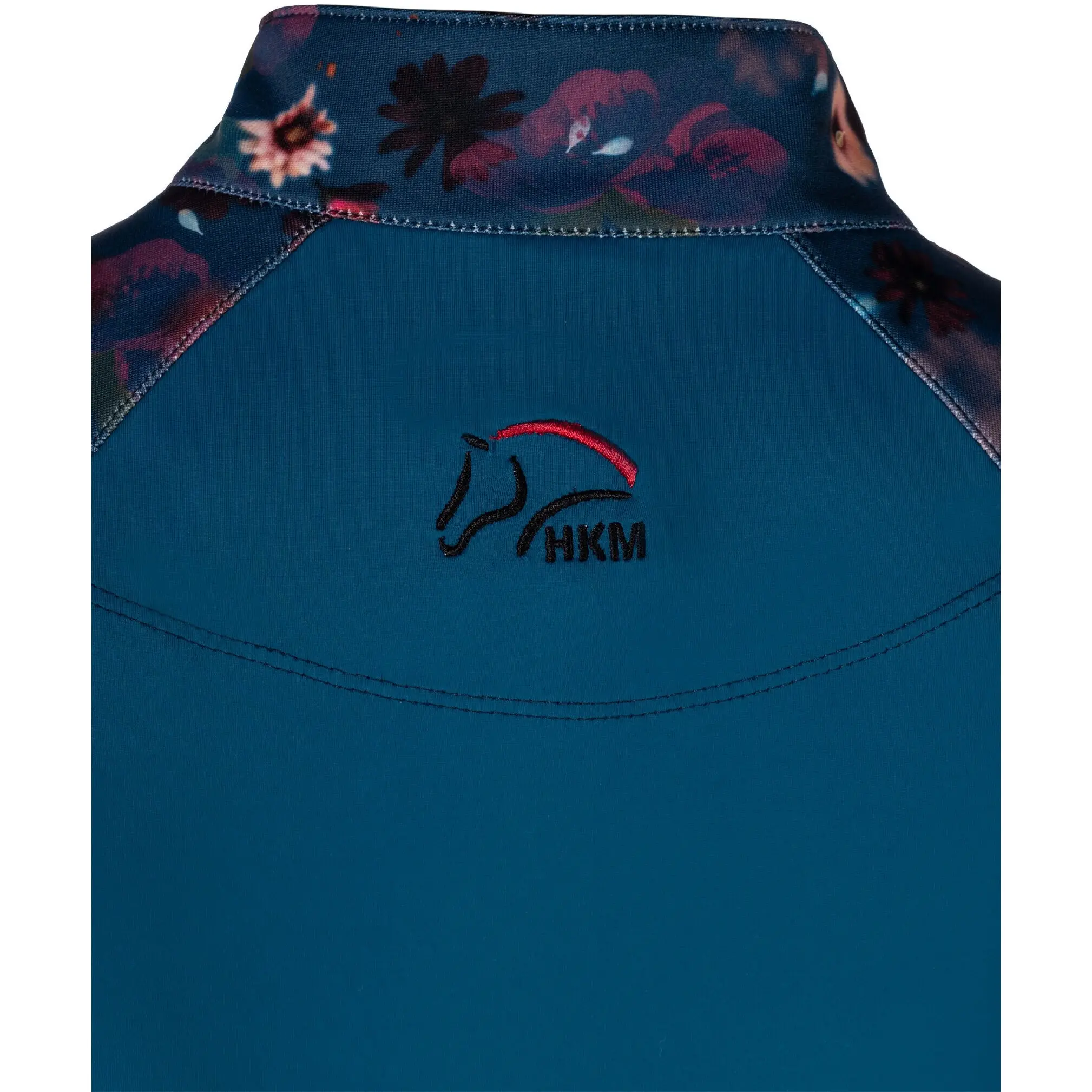 Kinder Funktionsshirt Langarm ESSENTIALS FLOWER petrol