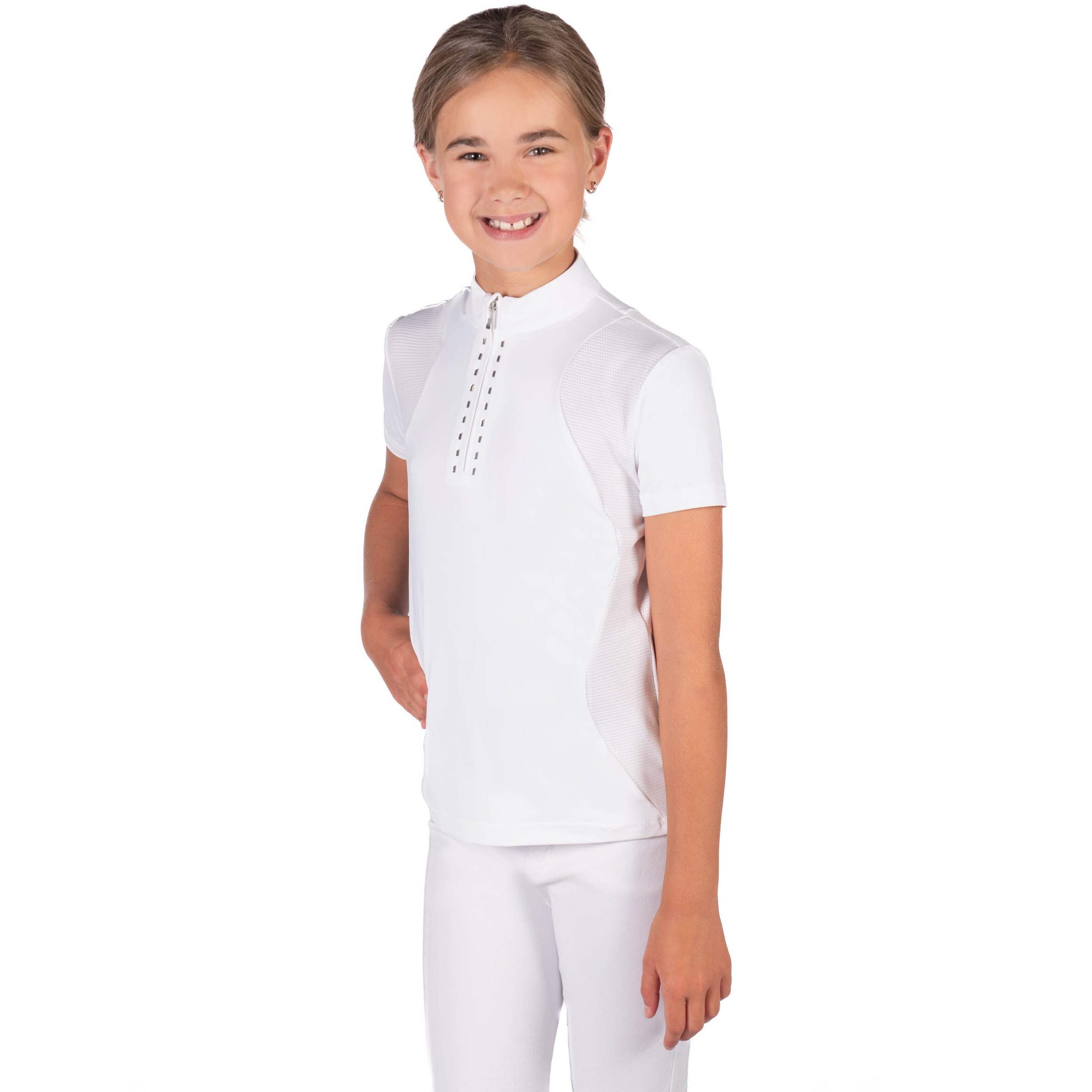 Kinder Turniershirt GLAM KIDS weiß