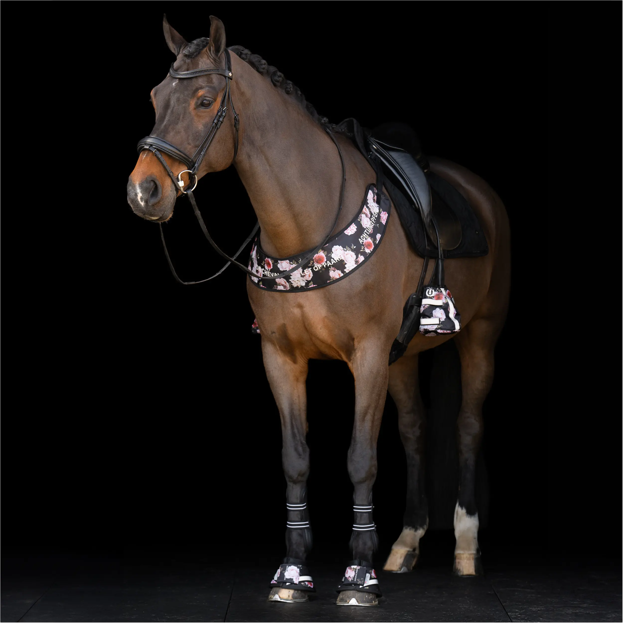 Hufglocken IRHReflective flower print Hufglocken IRHReflective flower print