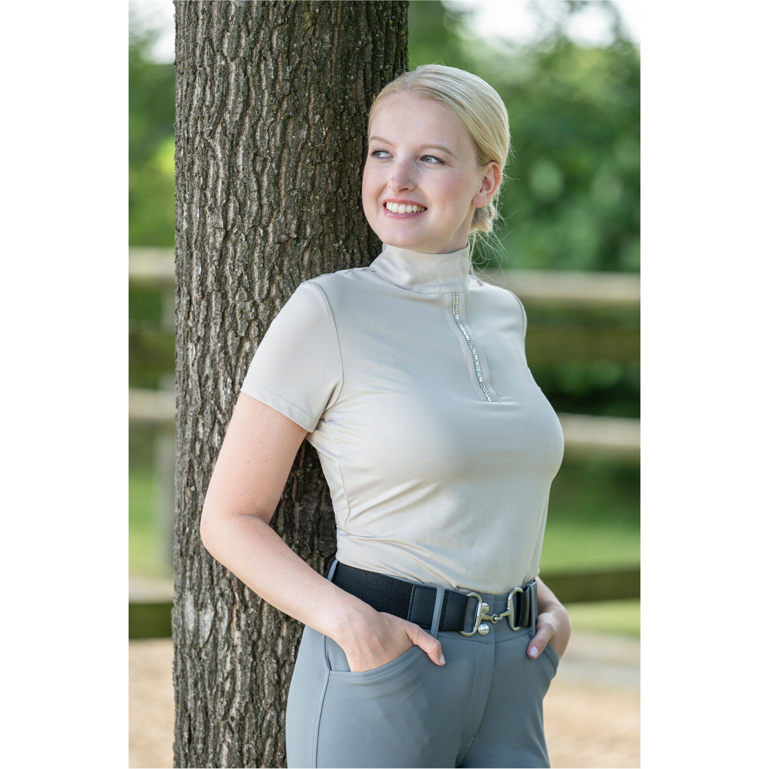 Damen Funktionsshirt NASHVILLE steingrau