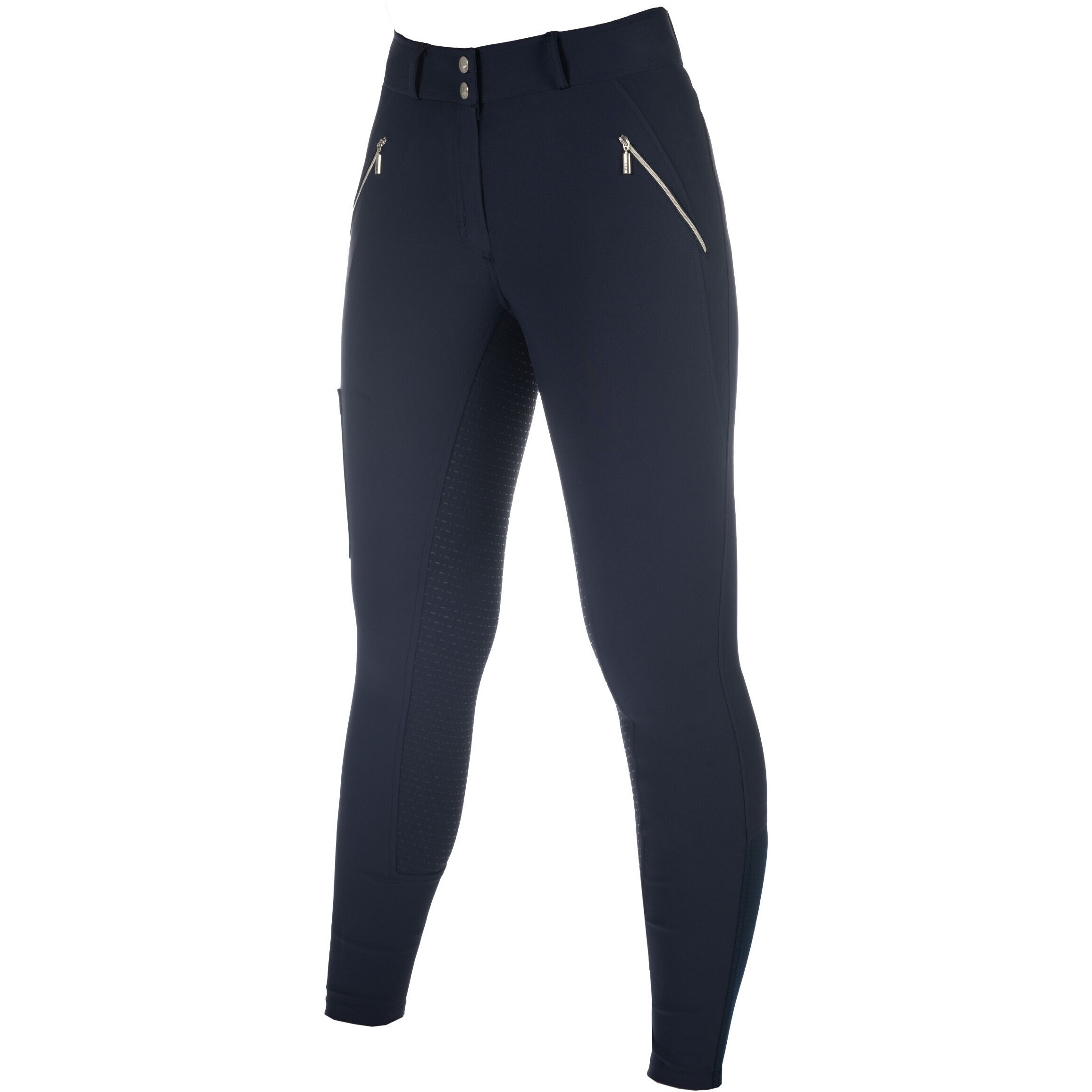Damen Reithose Silikon Vollbesatz LIA HIGH WAIST dunkelblau