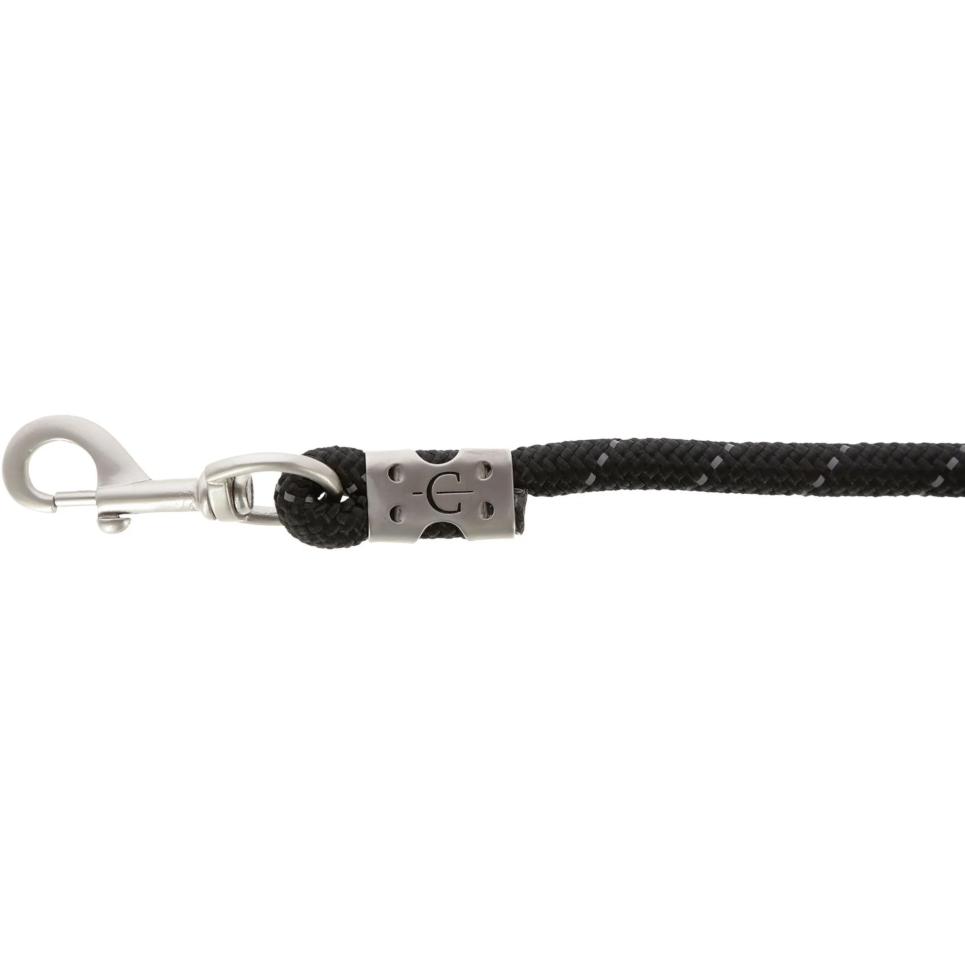 Führstrick mit Karabinerhaken REFLECTIVE black/silver