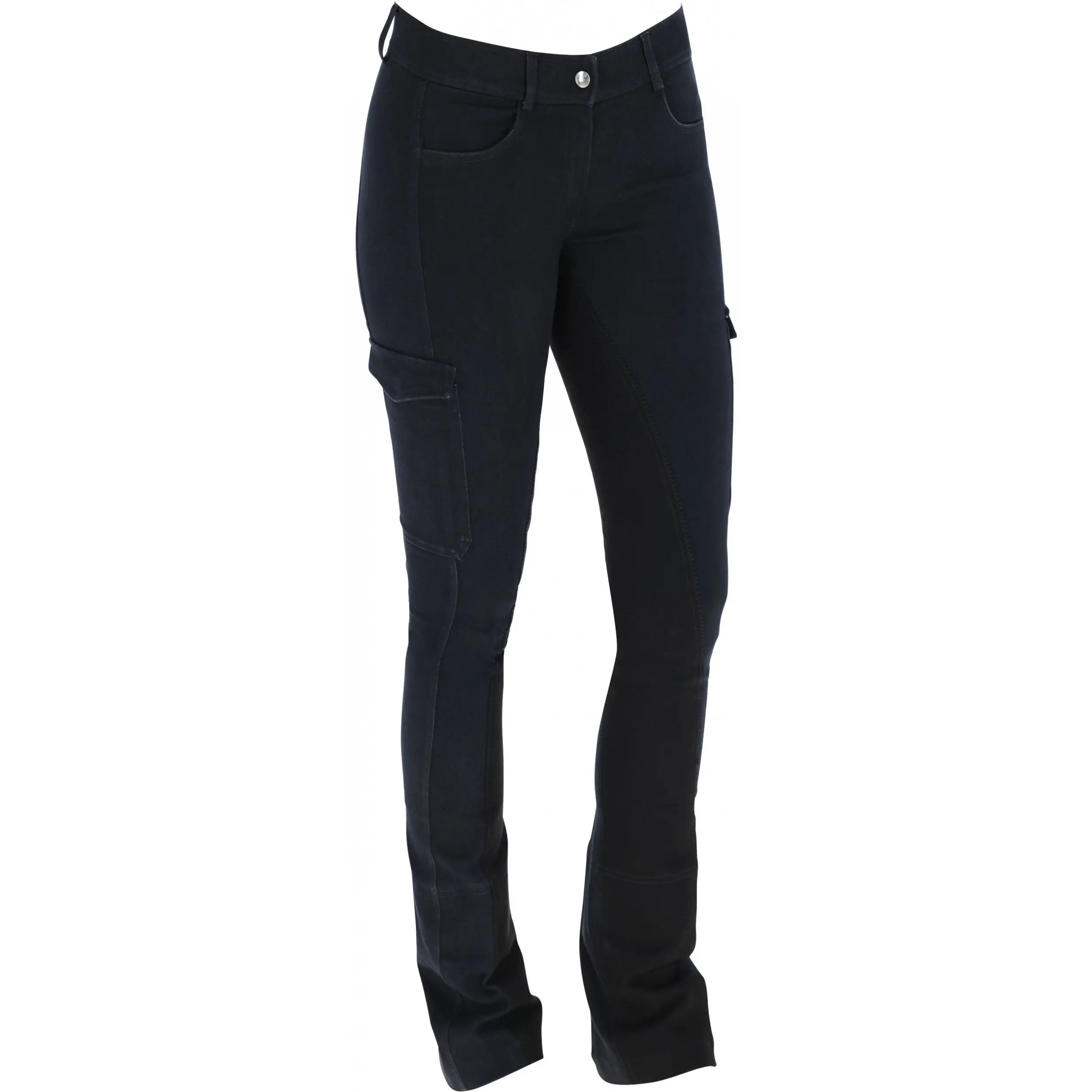 Damen Jodhpur Reithose Vollbesatz BASIC PLUS graphite