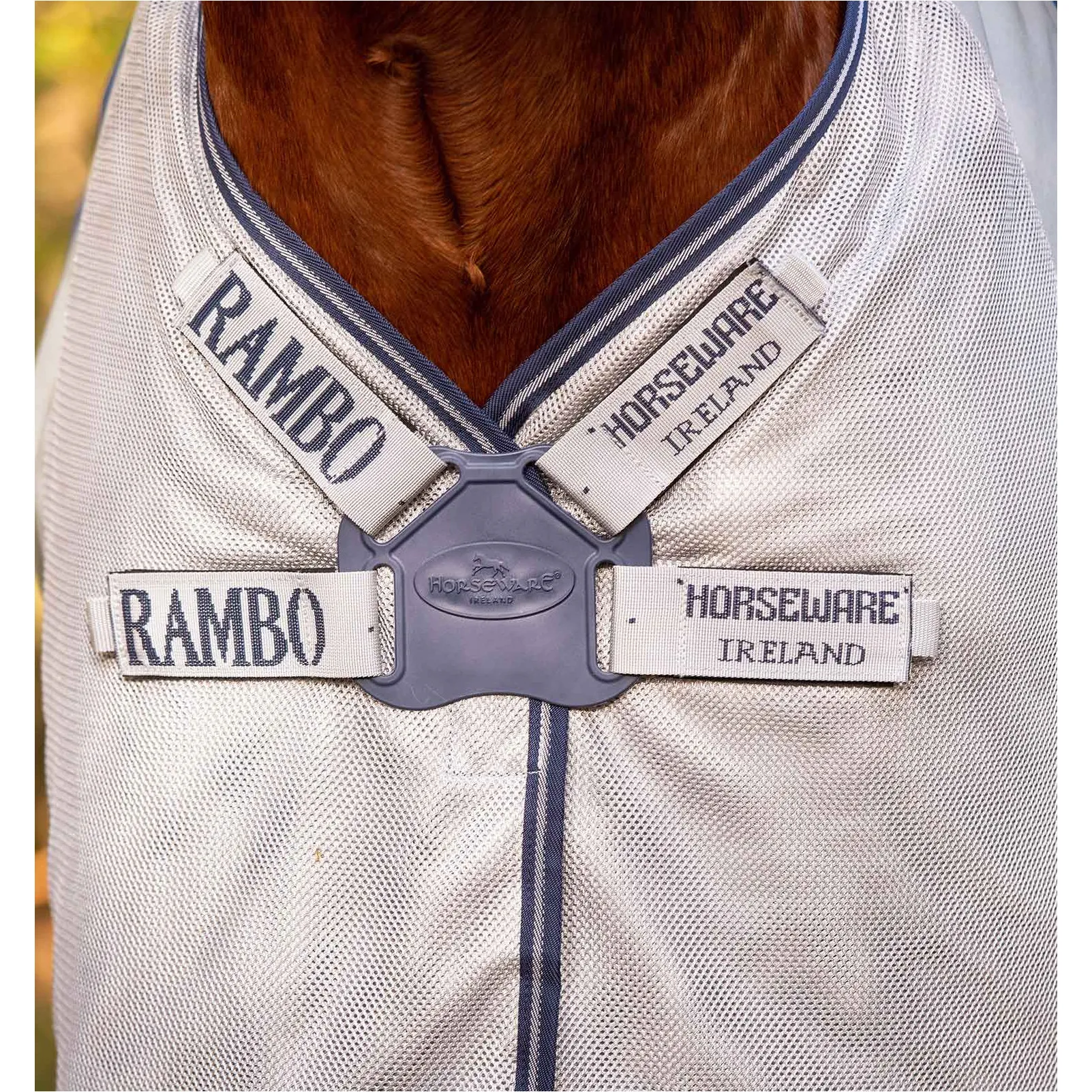 Outdoordecke mit Halsteil (abnehmbar) RAMBO Autumn Series navy/grey