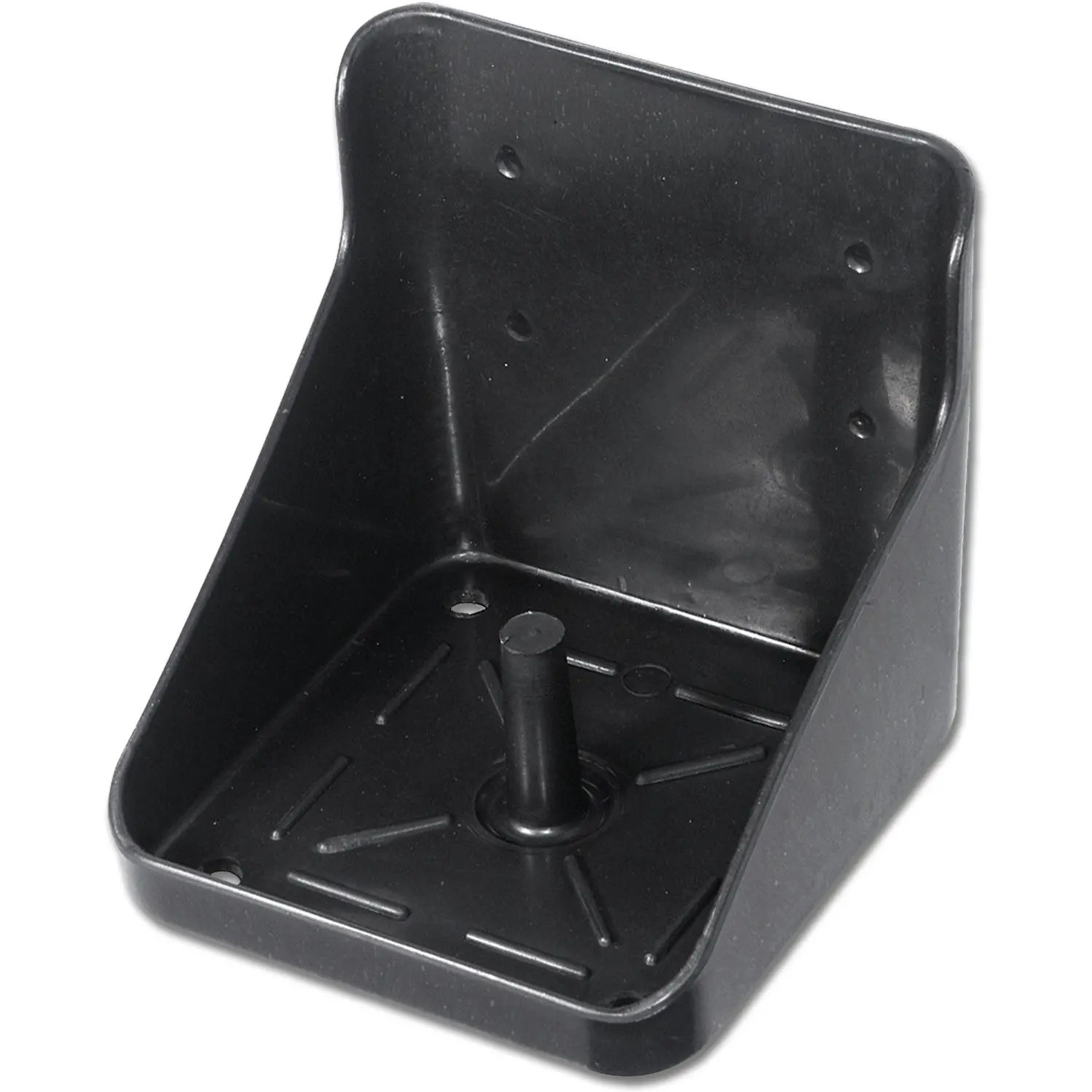 Kunststoff Lecksteinhalter schwarz