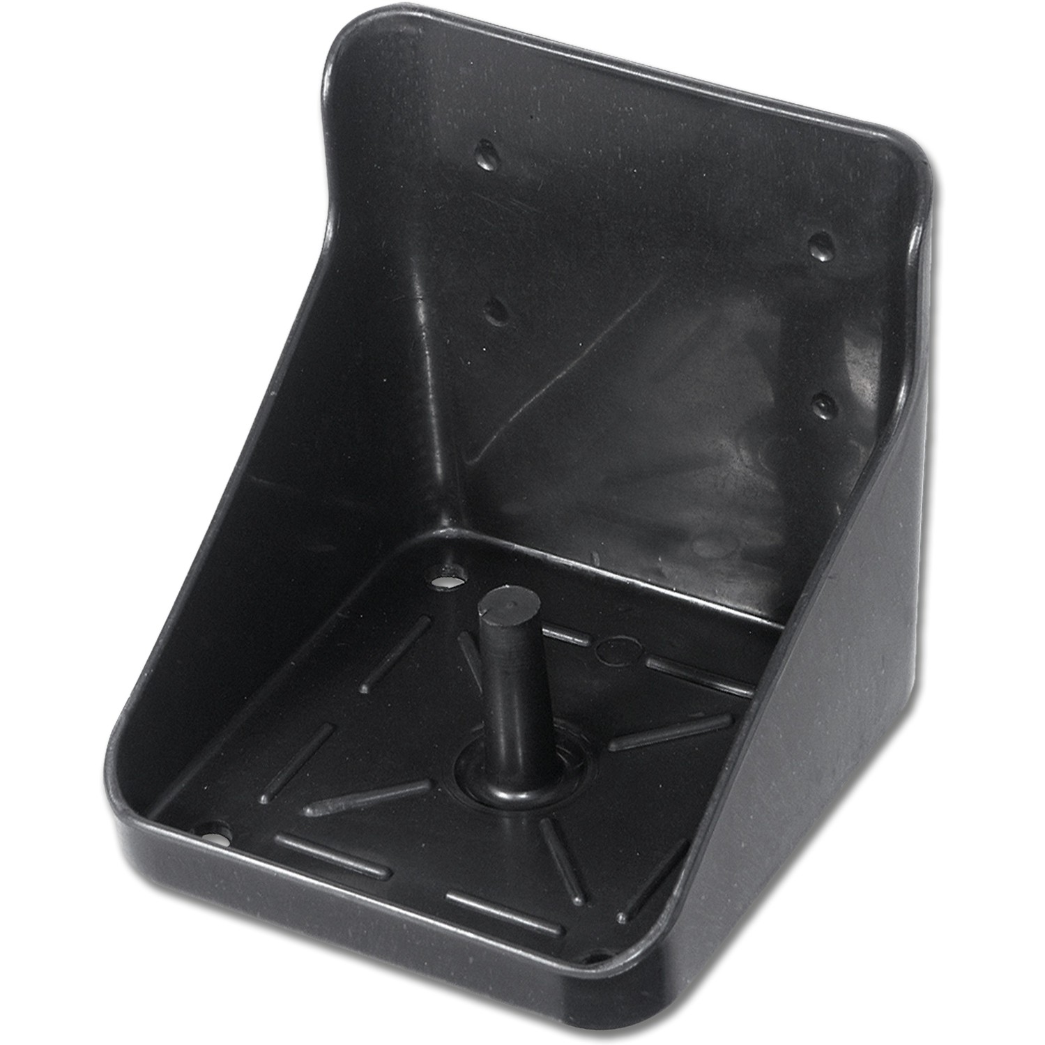 Kunststoff Lecksteinhalter schwarz