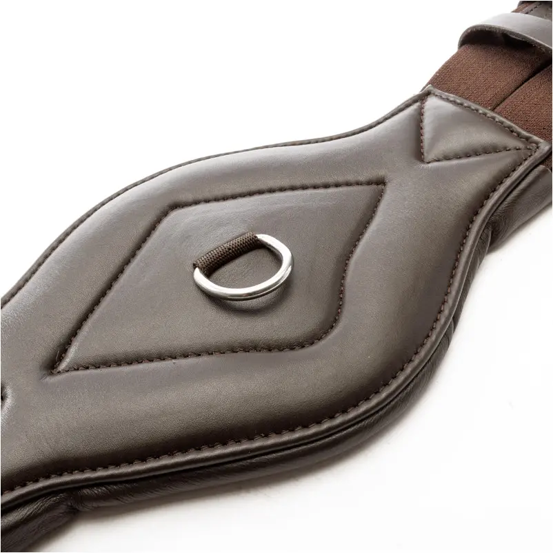 Lederkurzgurt mit Elast COMFORT Softleder braun