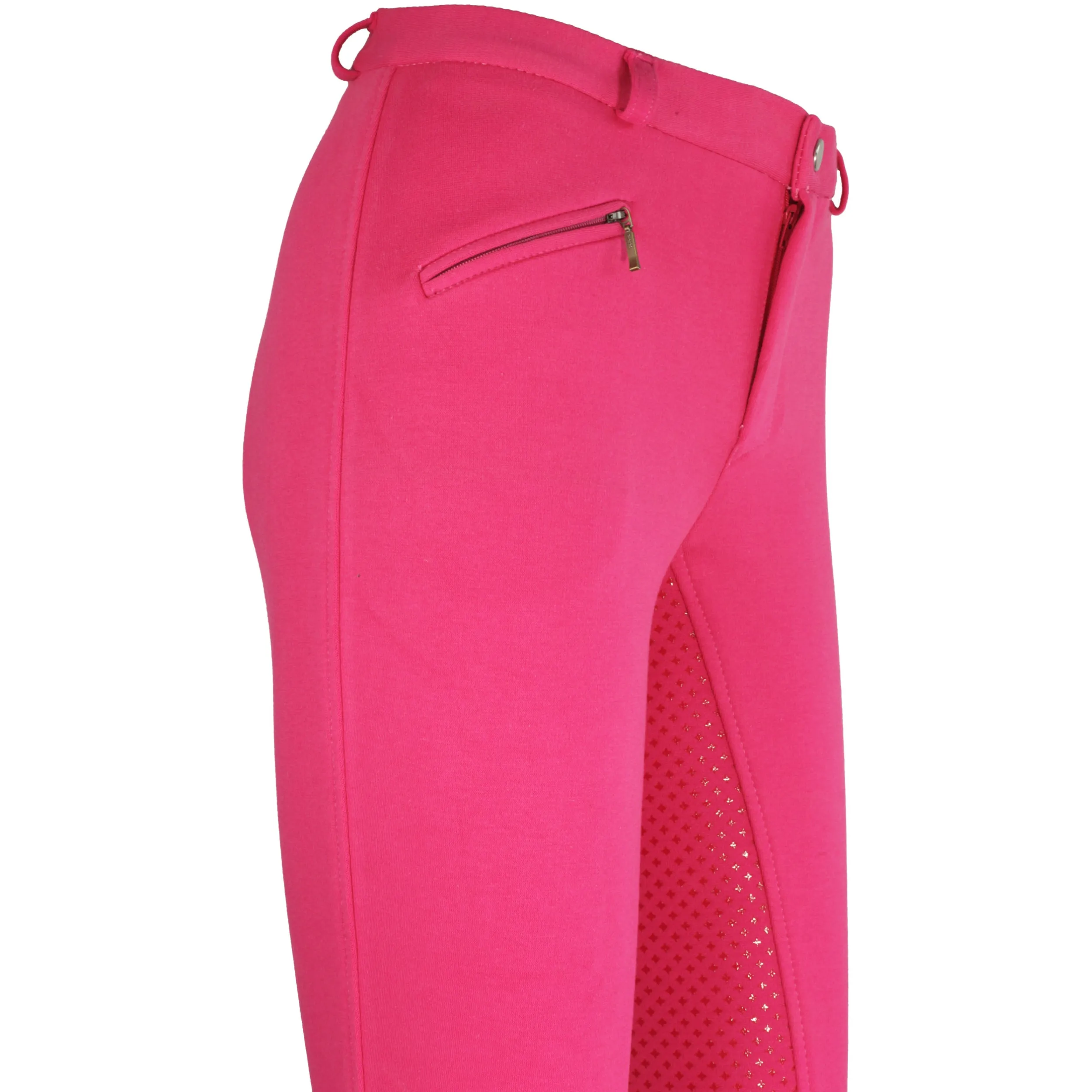 Kinder Reithose Silikon Vollbesatz Flex BASICLINE pink