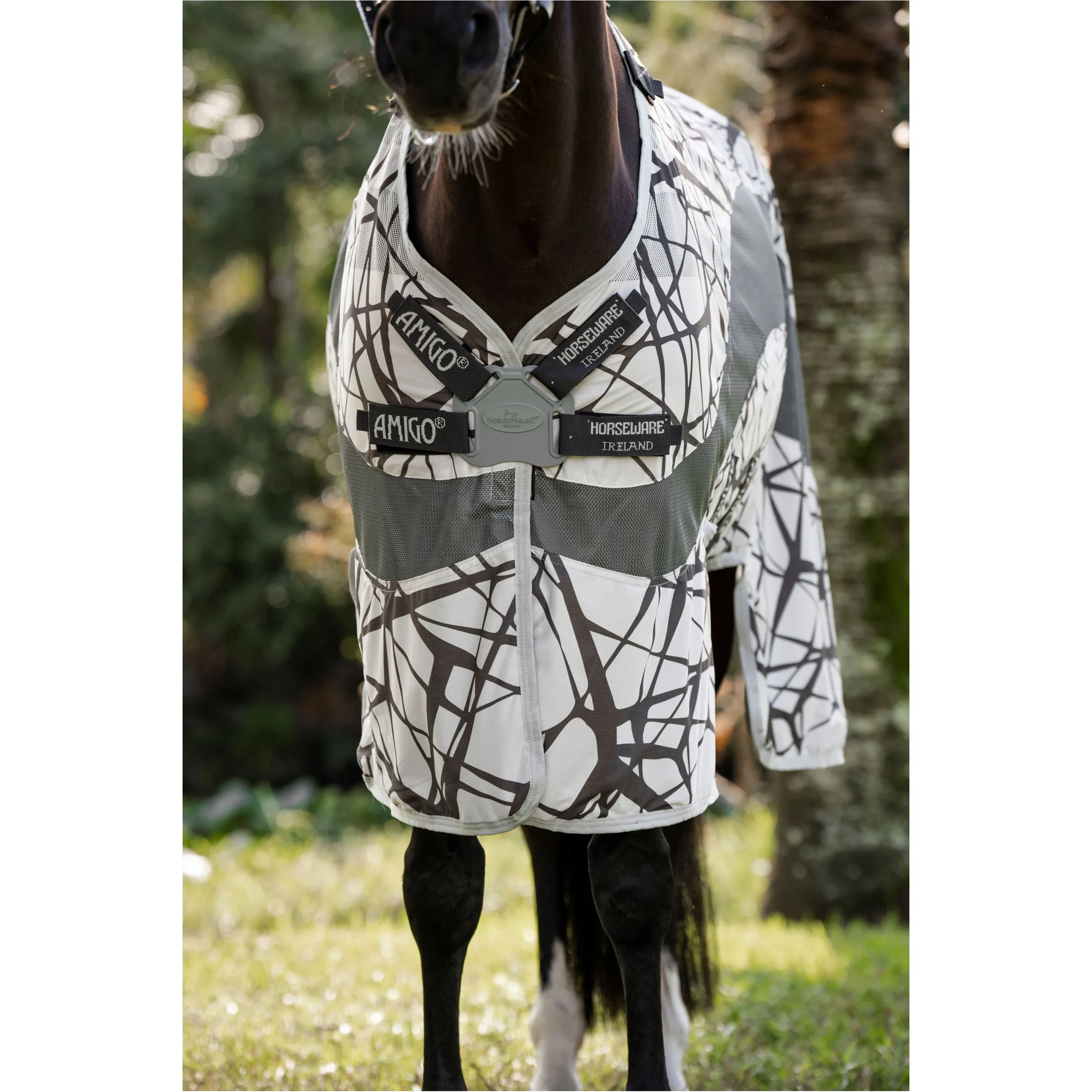 Fliegendecke mit Halsteil (abnehmbar) 600D AMIGO Camofly print/grey