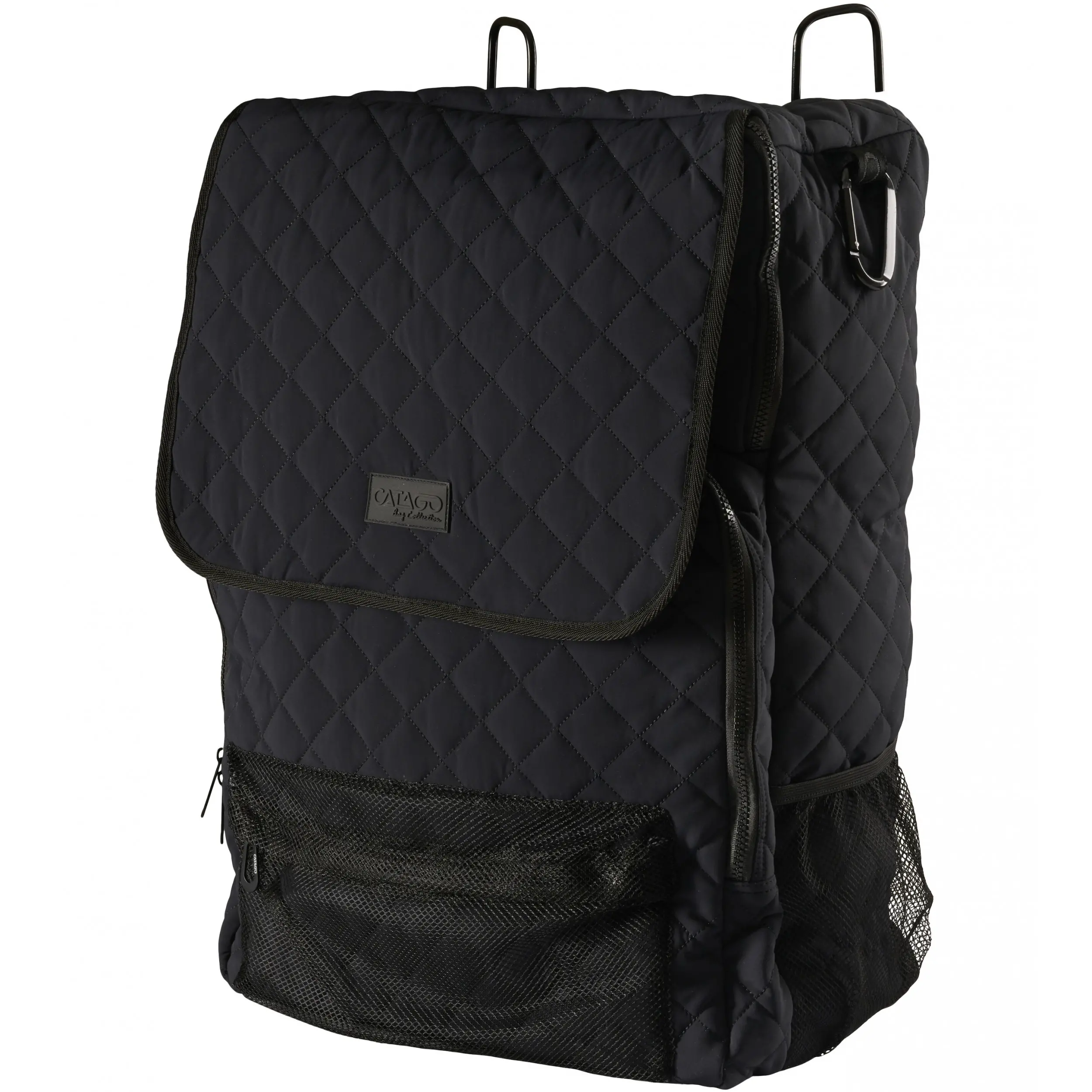 Stalltasche mit Haken gesteppt schwarz