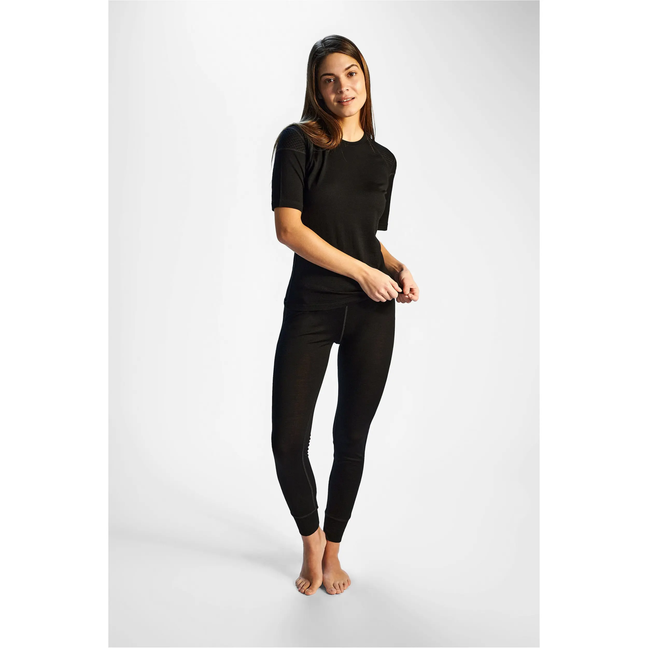 Damen T-Shirt MAY Merino schwarz