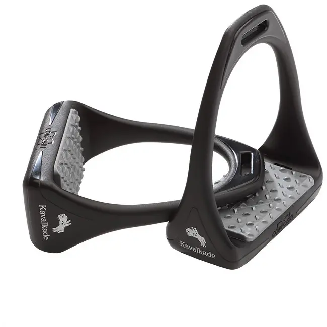 Steigbügel REFLEX schwarz/silber