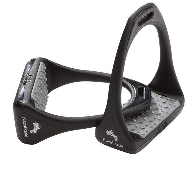 Steigbügel REFLEX schwarz/silber Steigbügel REFLEX schwarz/silber