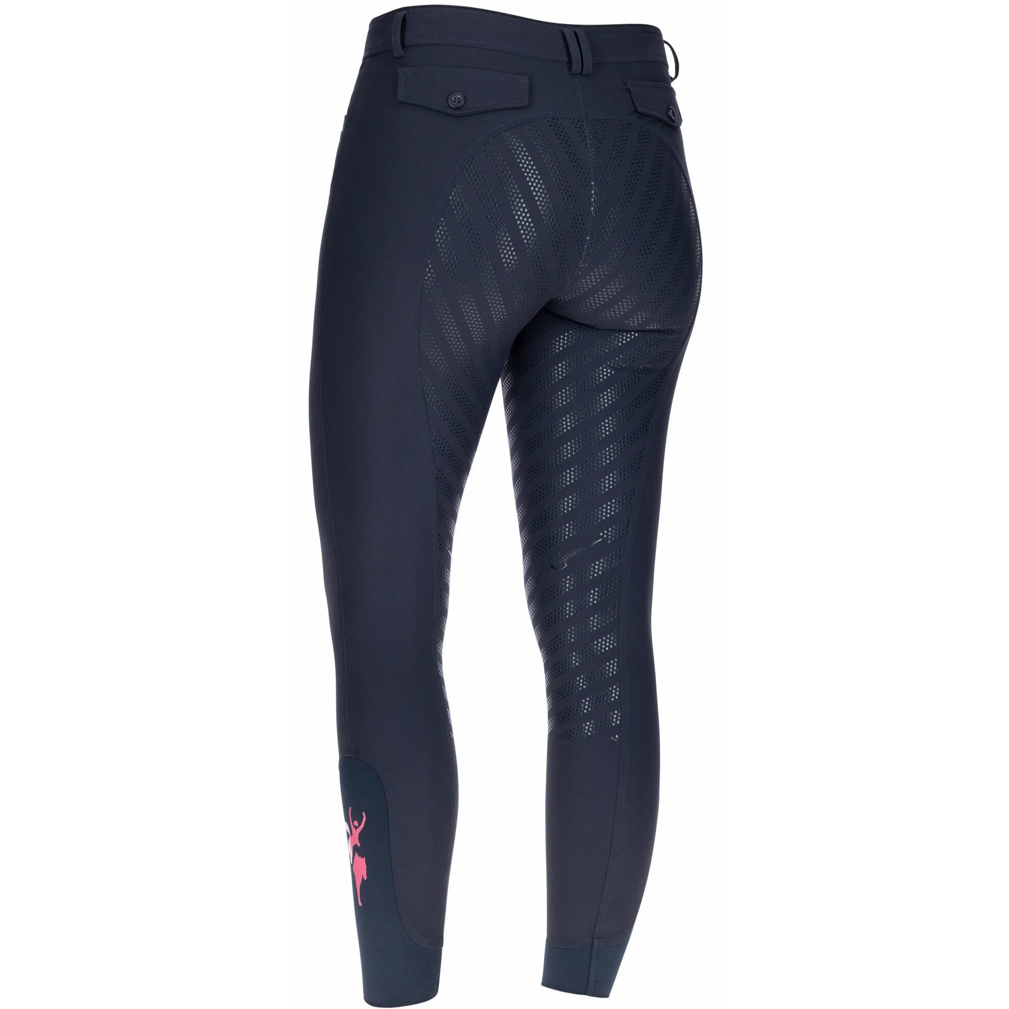 Damen Reithose Silikon Vollbesatz JANNE x PINKRIBBON dark navy