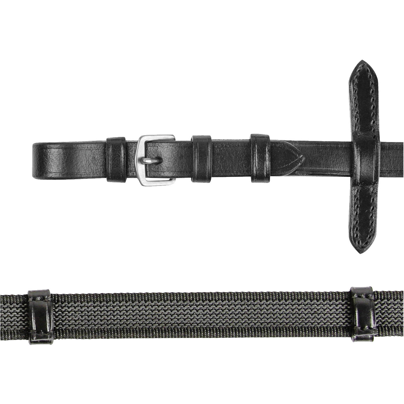 Anti-Slip-Zügel schwarz